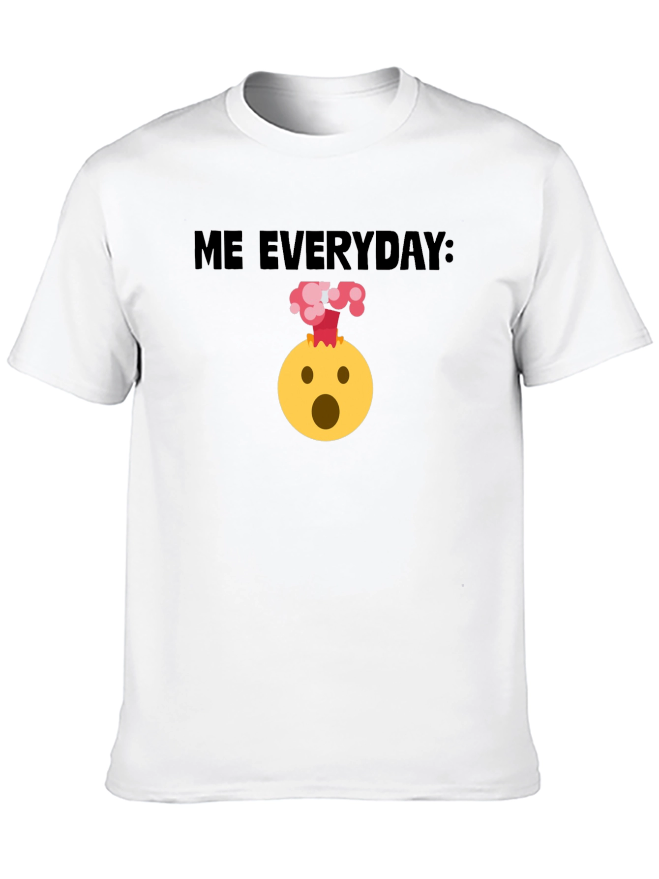 Black Me Everyday: Funny Emoji Black T-Shirt view 10