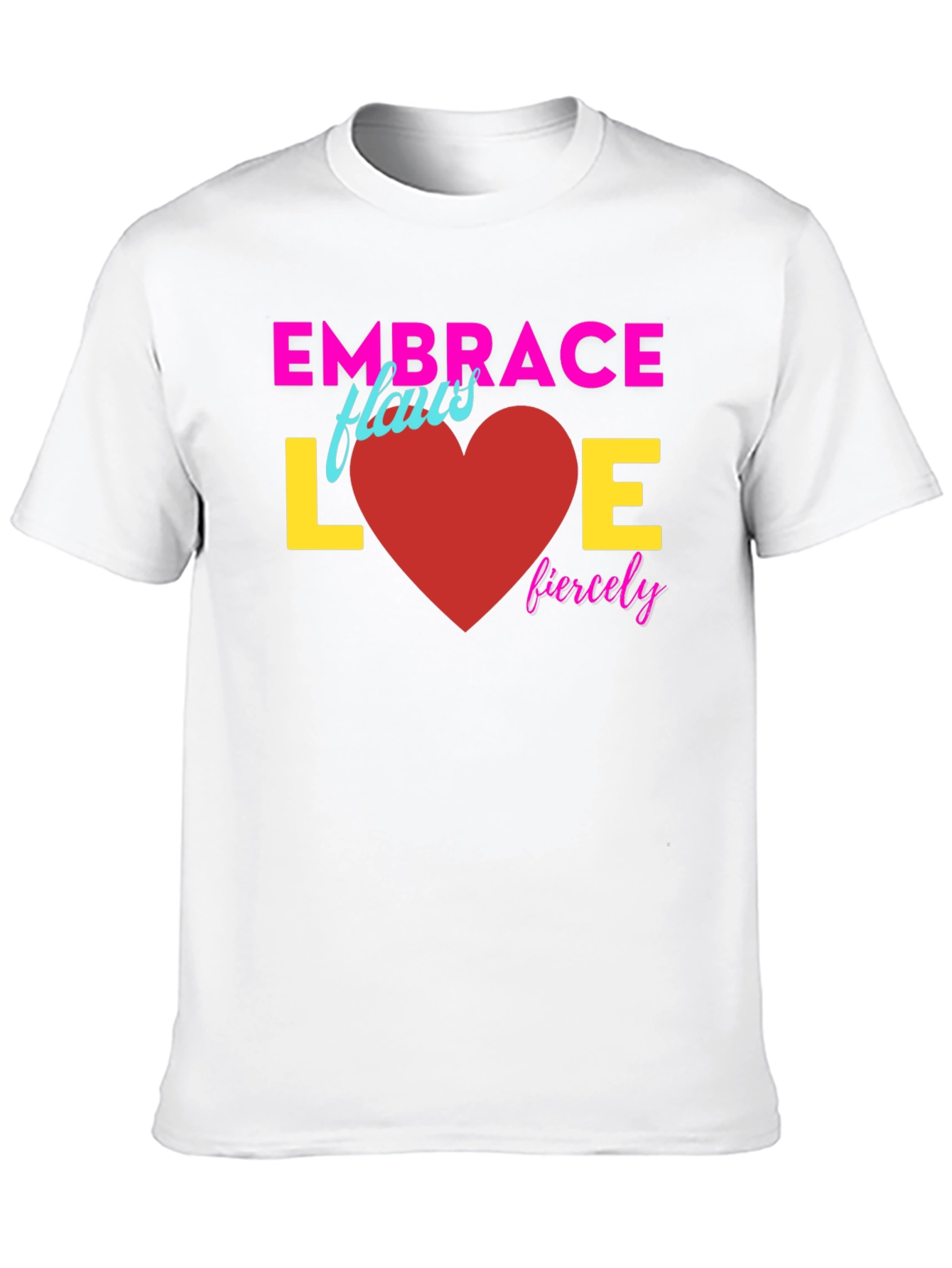 Black Embrace Love Fiercely T-Shirt view 10