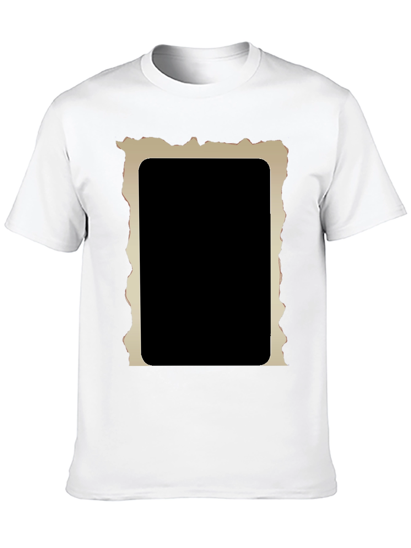 Black Edgy Graphic Tee - Ripped Frame Black Shirt view 10