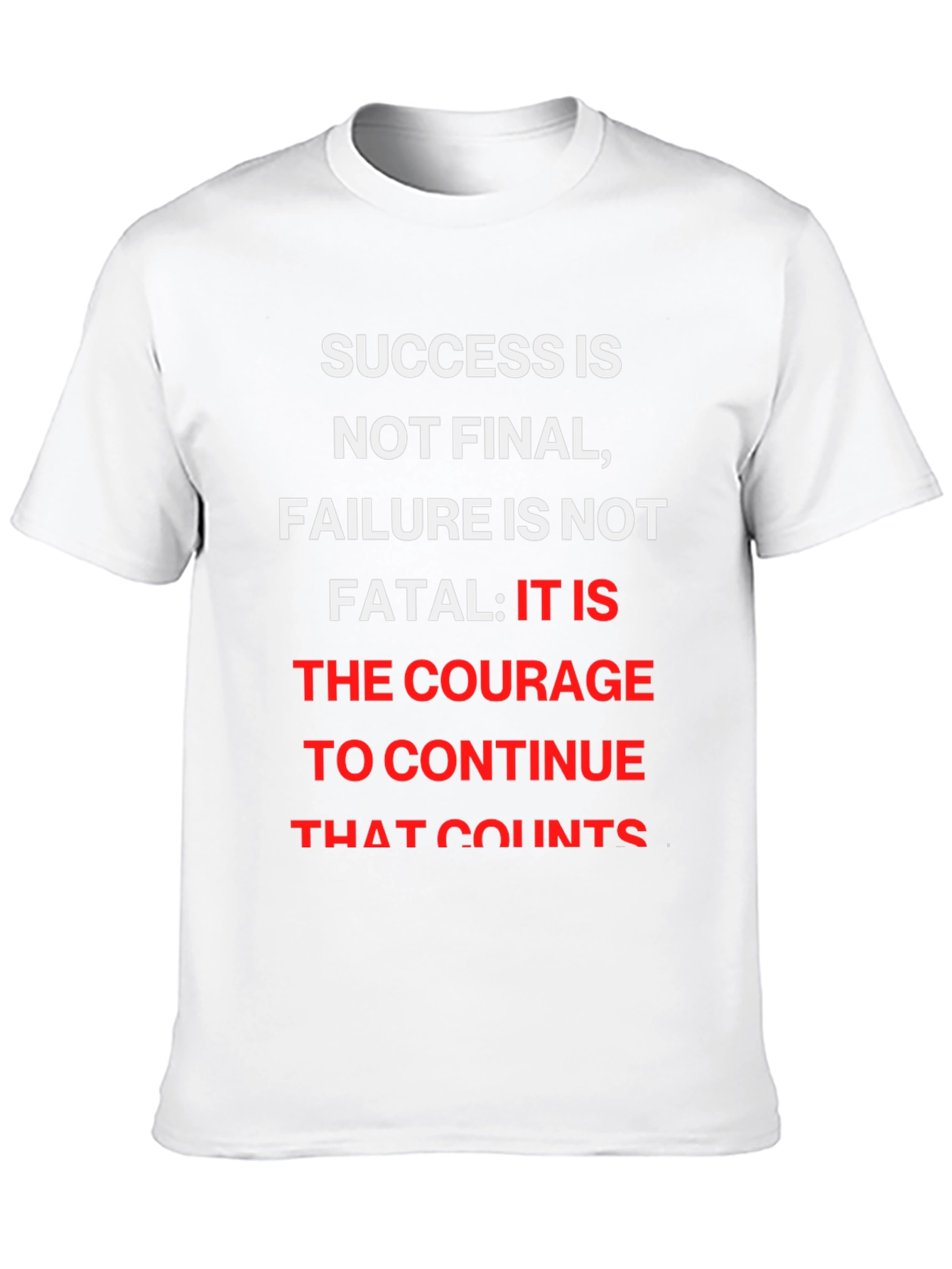 Black Motivational Graphic T-Shirt - Success Quote view 10