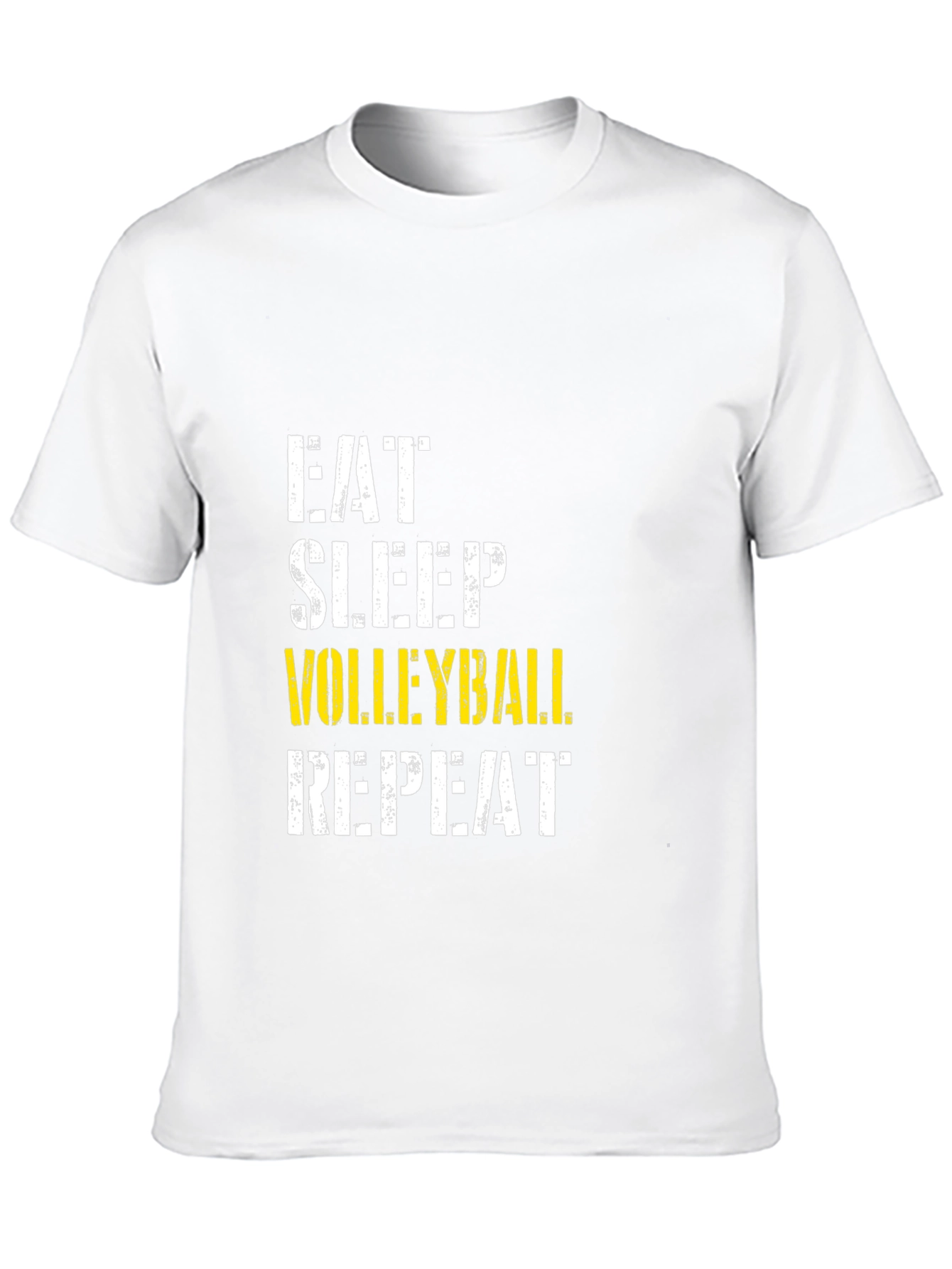 Black Eat Sleep Volleyball Repeat Black T-Shirt view 10