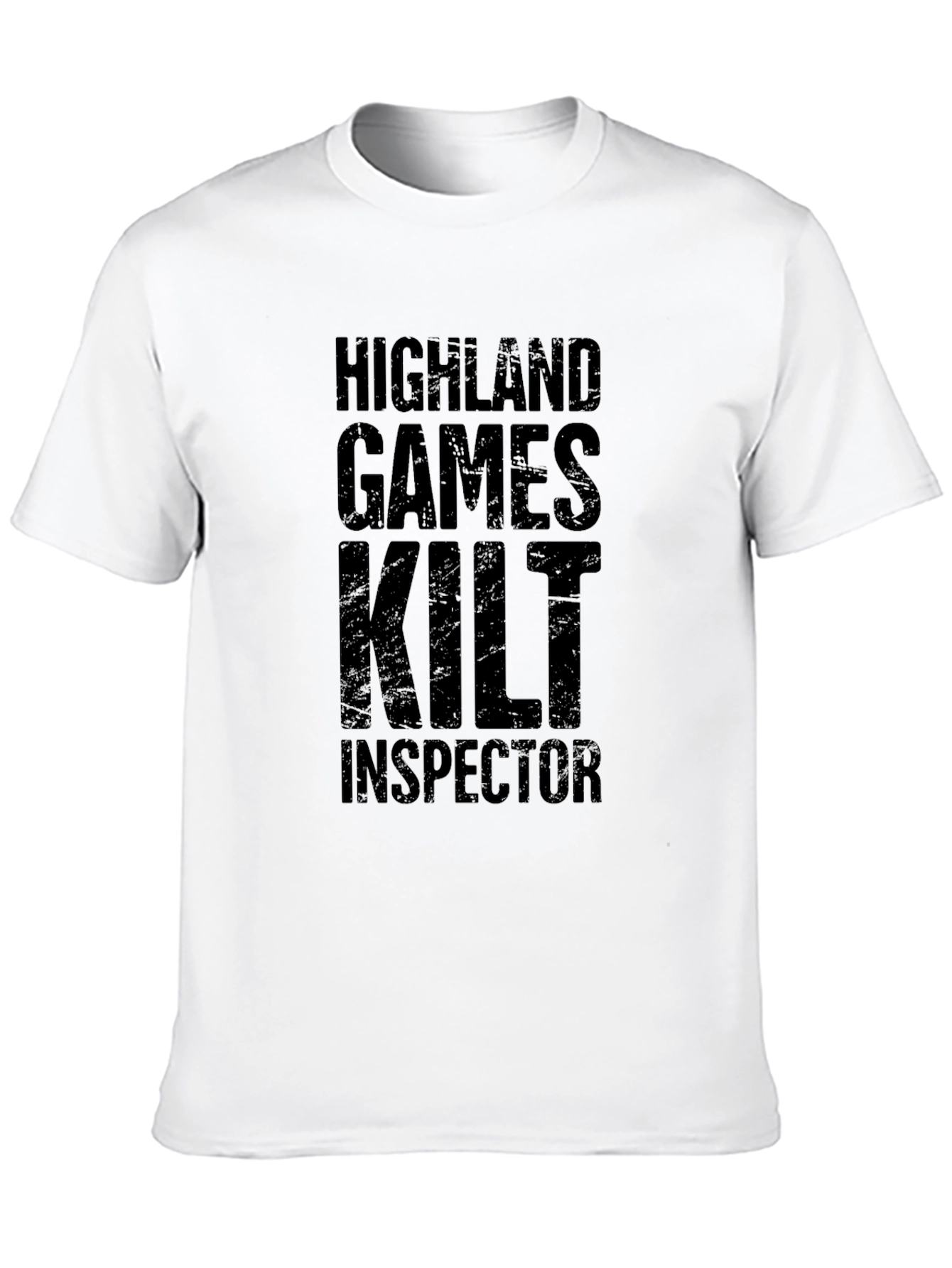 Black Highland Games Kilt Inspector Black T-Shirt view 10