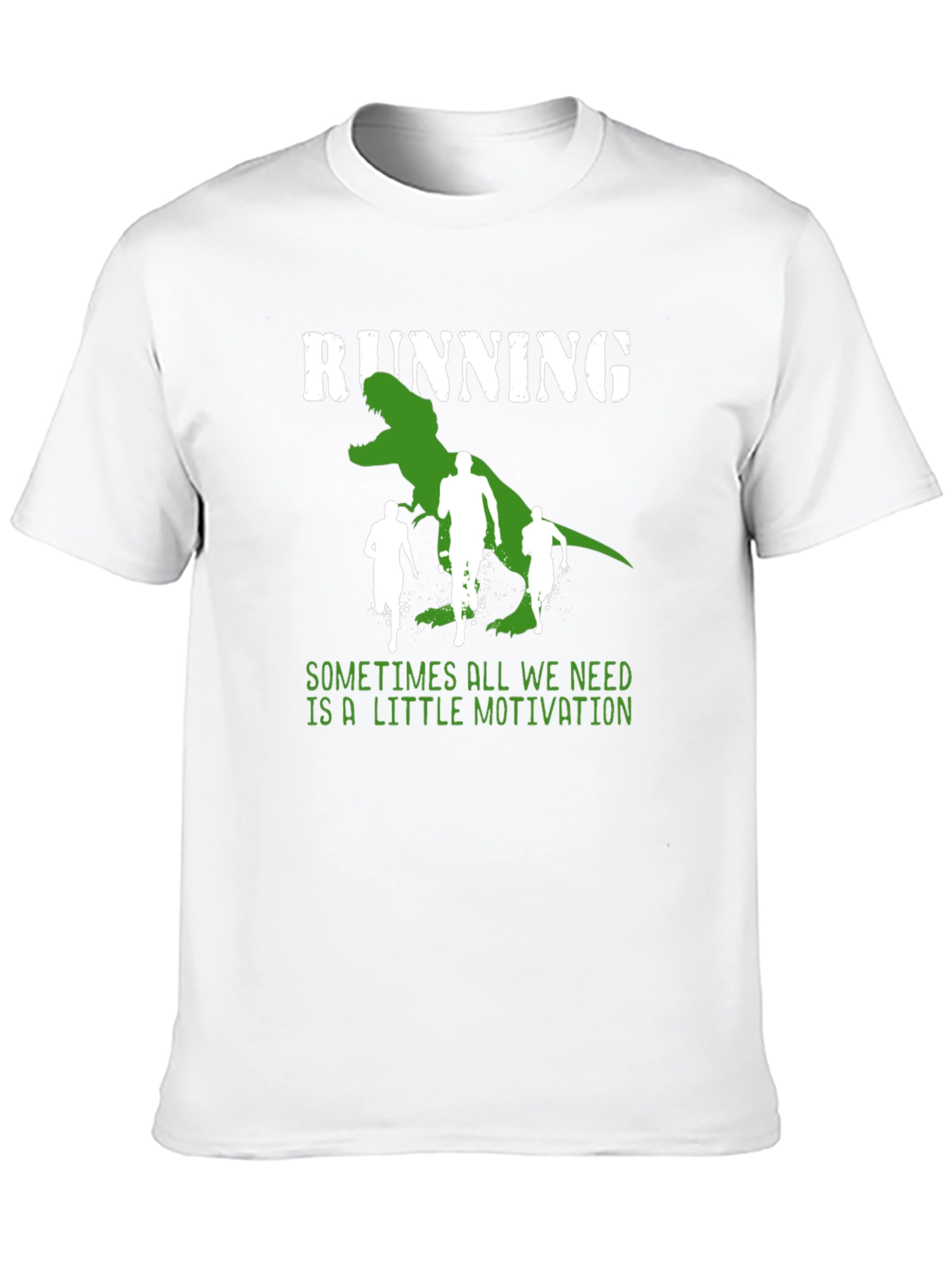 Black Running T-Rex Motivation Tee view 10