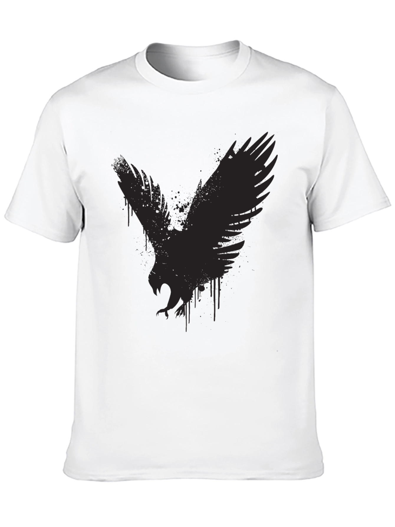 Black Black Eagle Graphic Tee - Men's Casual Shirt view 10