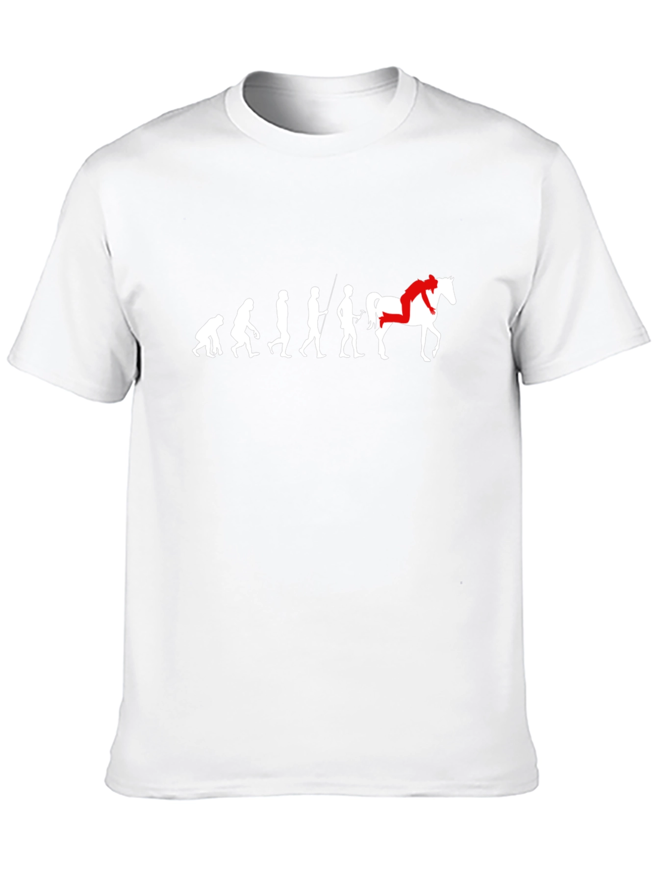 Black Evolution of Horse Rider T-Shirt view 10
