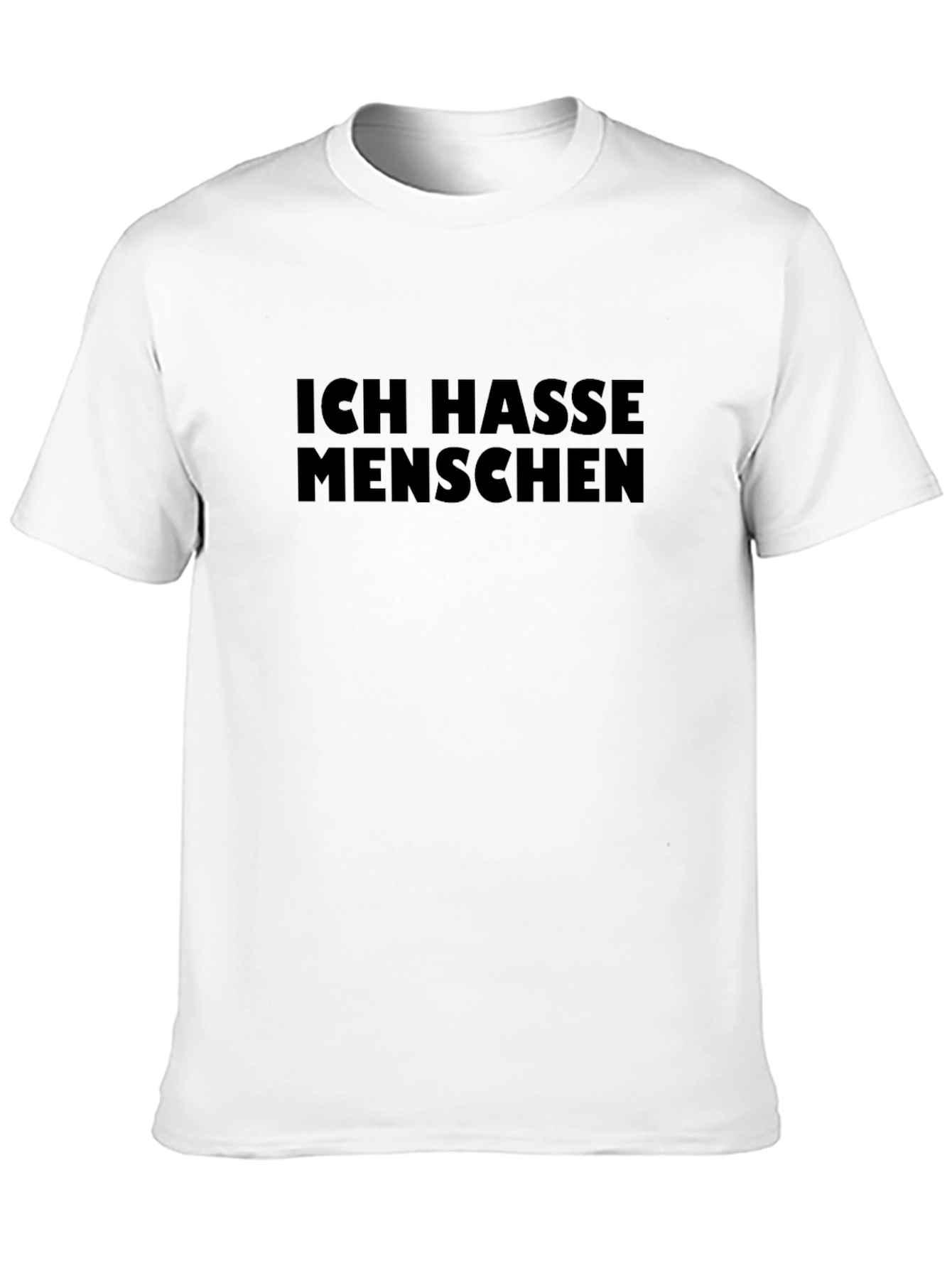Black Ich Hasse Menschen Black Tee - Anti-Social T-Shirt view 10