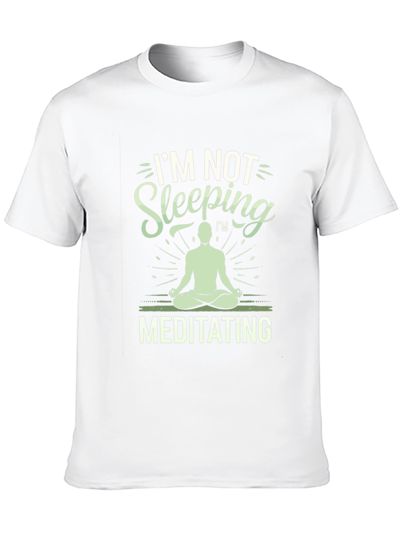 Black Meditating T-Shirt - Funny Yoga Tee view 10