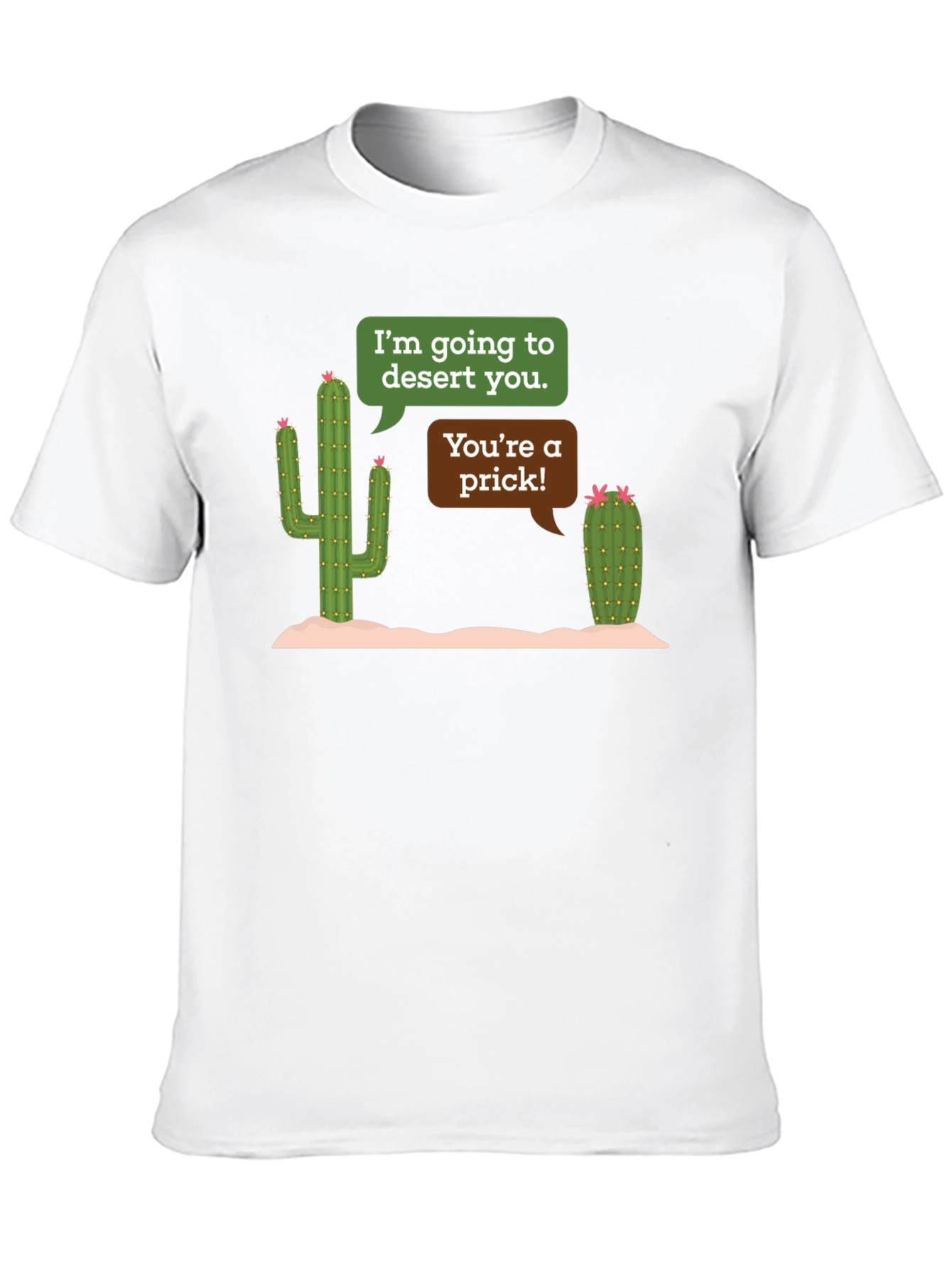 Black Desert You Cactus Humor Black T-Shirt view 10