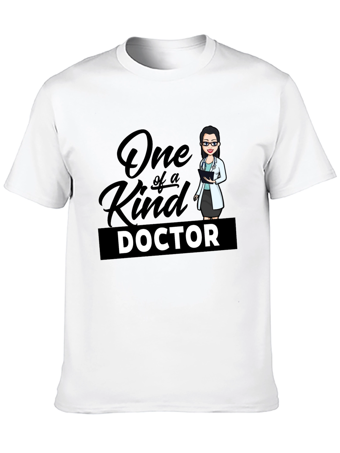 Black One of a Kind Doctor T-Shirt - Black Cotton Blend view 10