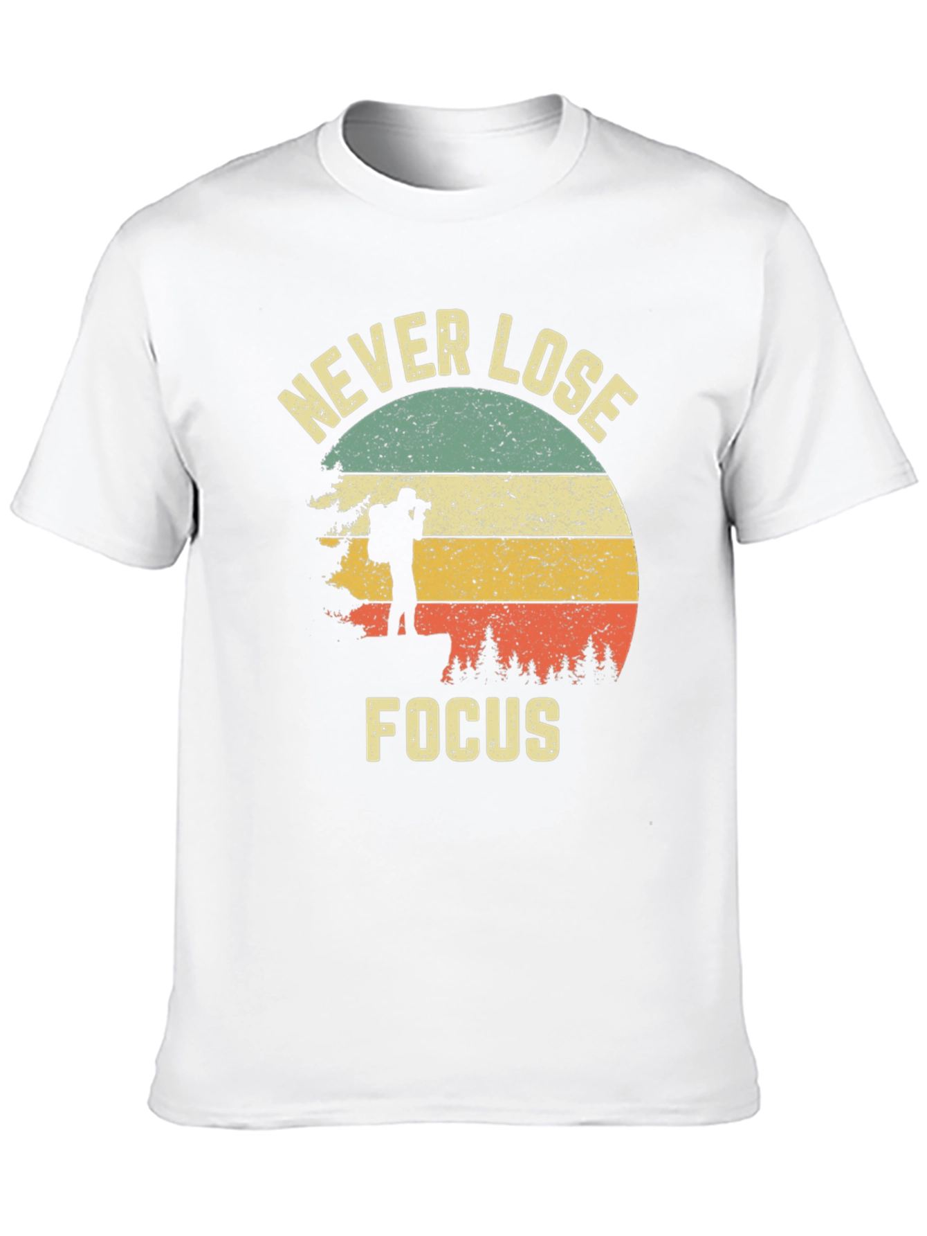 Black Never Lose Focus Graphic Tee view 10