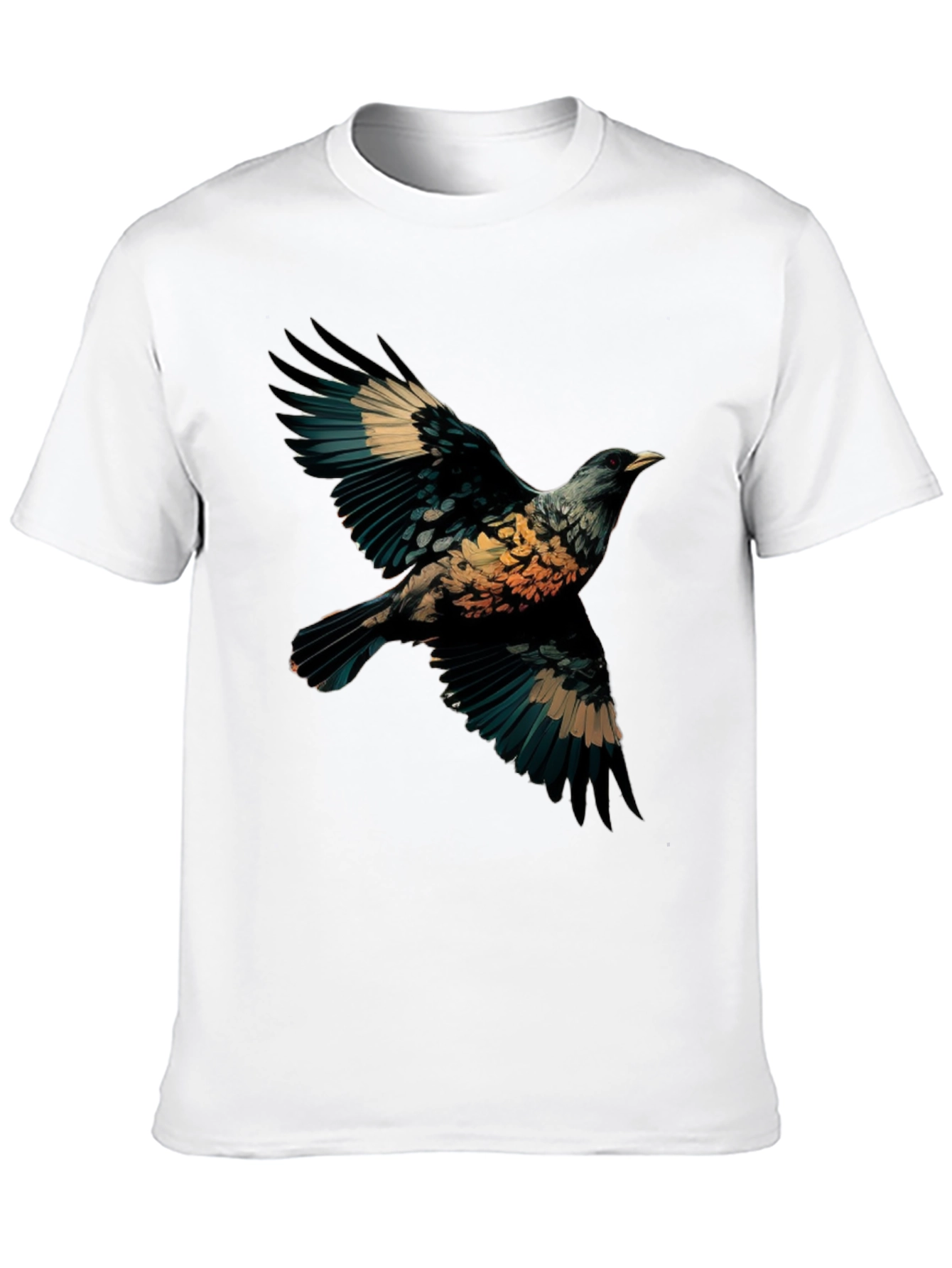 Black Bird Graphic Black T-Shirt view 10