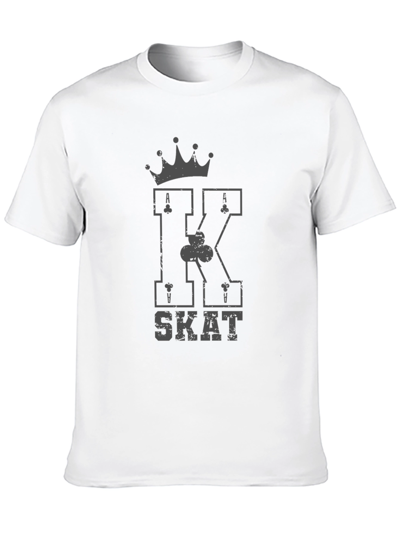 Black King SKAT Card Game Black T-Shirt view 10