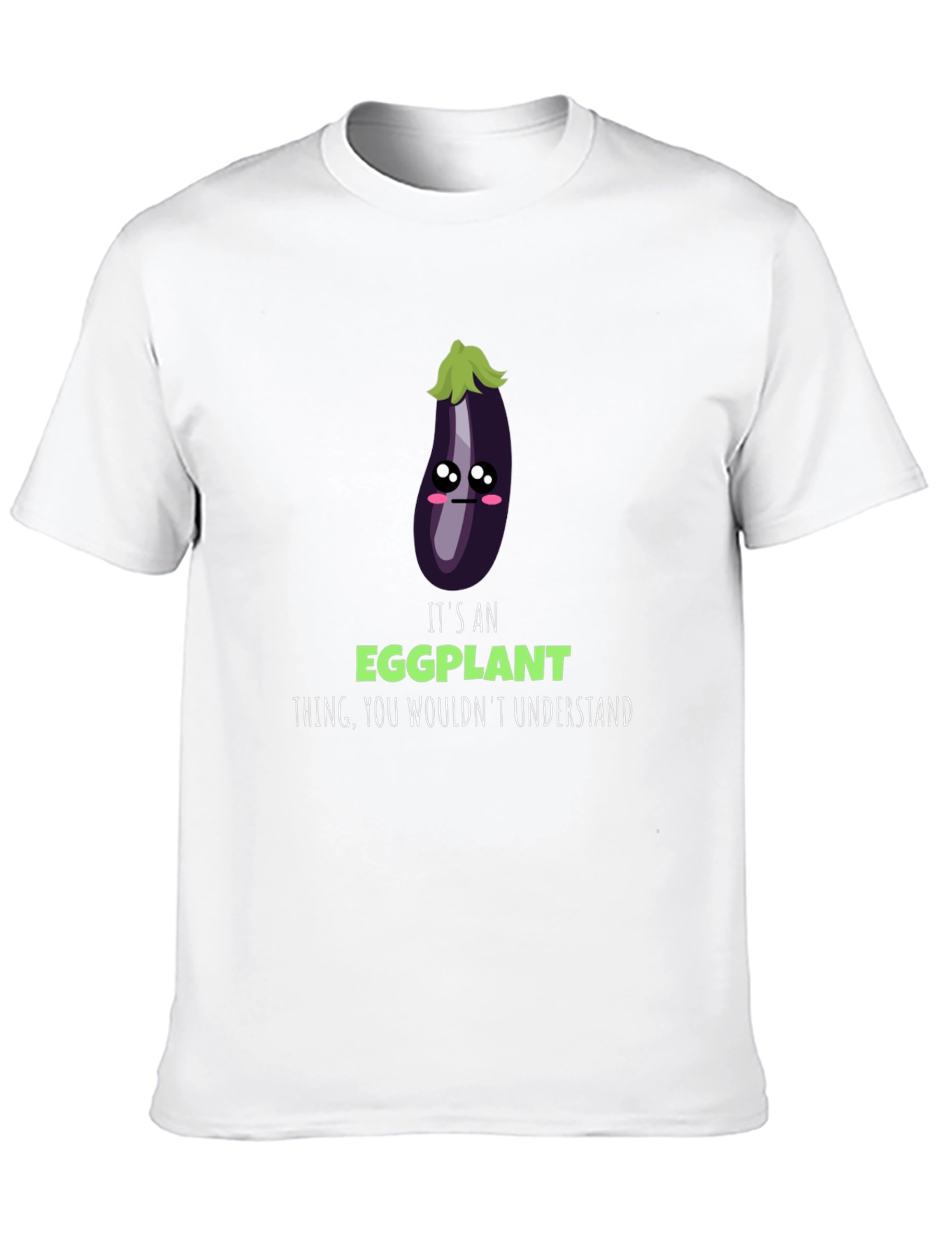 Black It's an Eggplant Thing - Funny Graphic T-Shirt view 10
