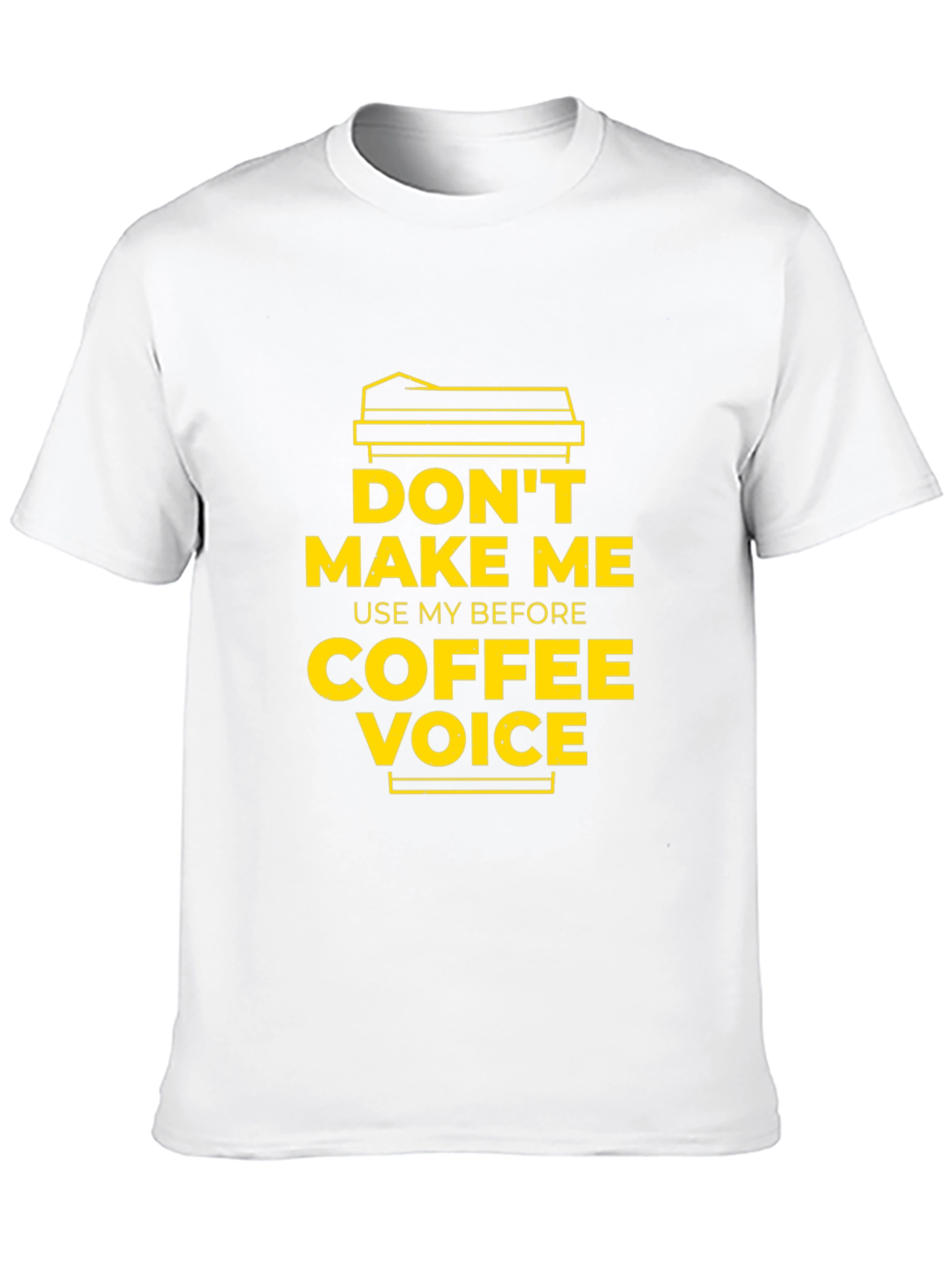 Black Don't Make Me Use My Before Coffee Voice Graphic Tee view 10