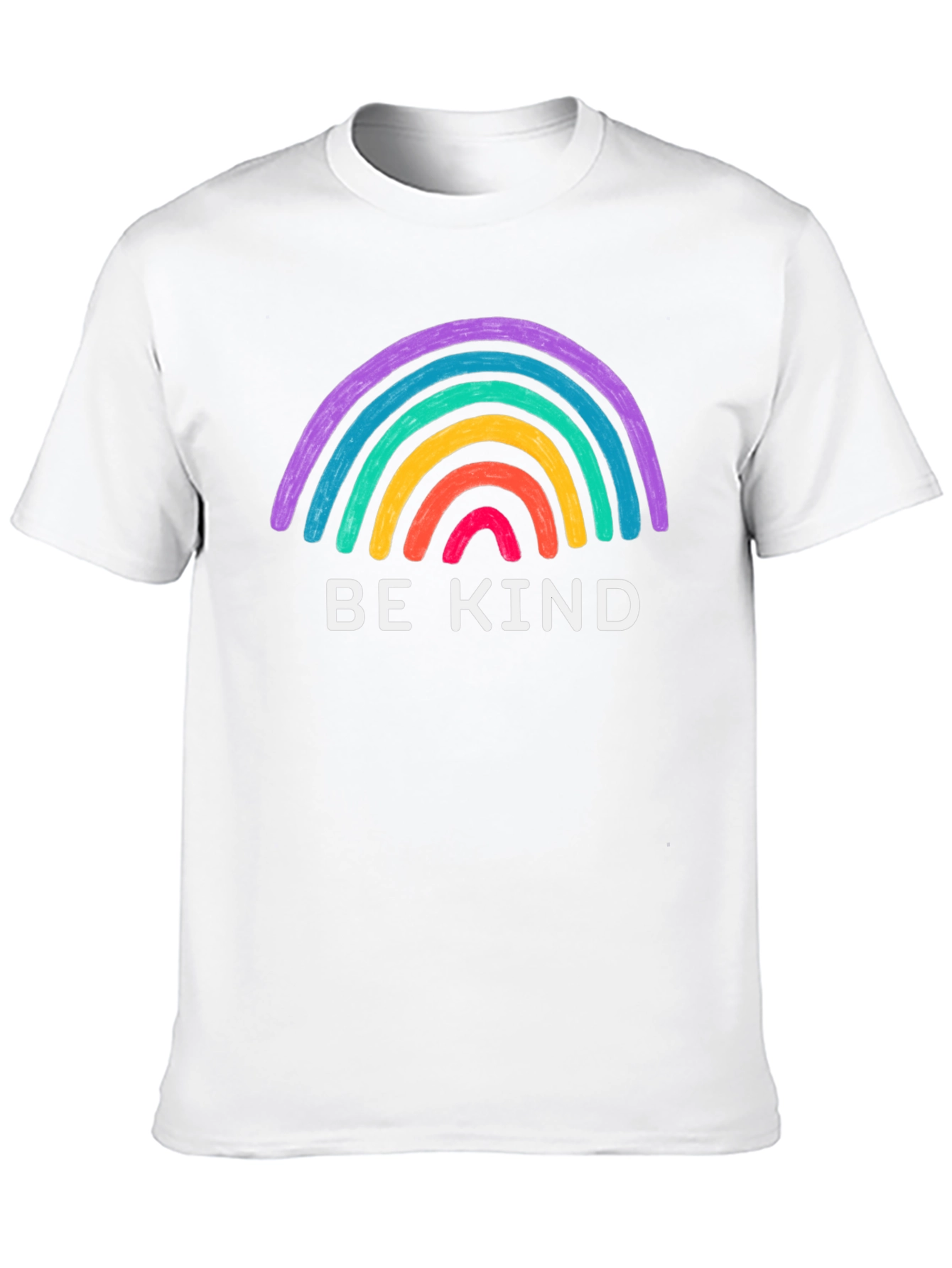 Black Be Kind Rainbow Graphic Tee - Black T-Shirt view 10