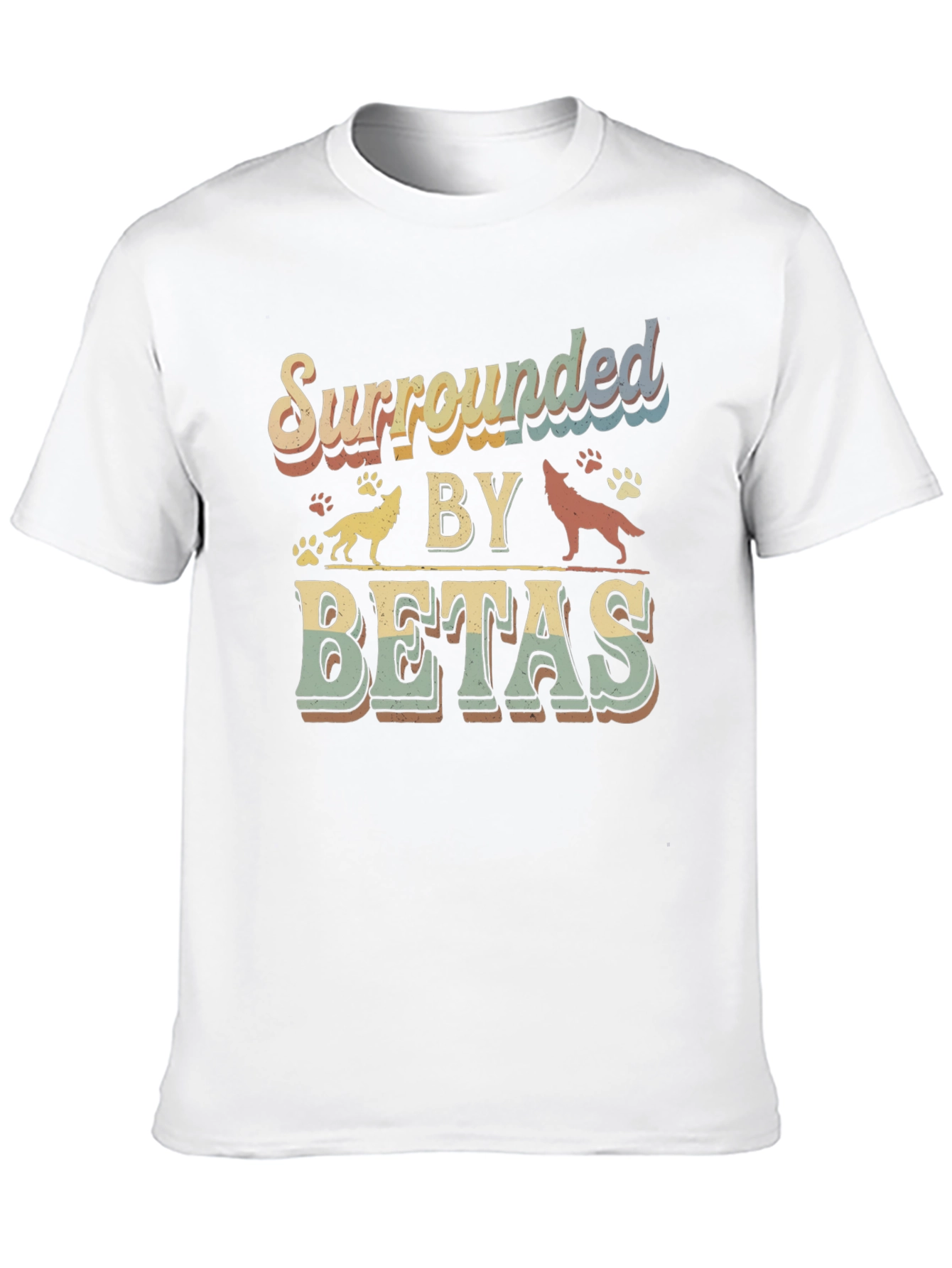 Black Surrounded by Betas T-Shirt - Funny Graphic Tee view 10
