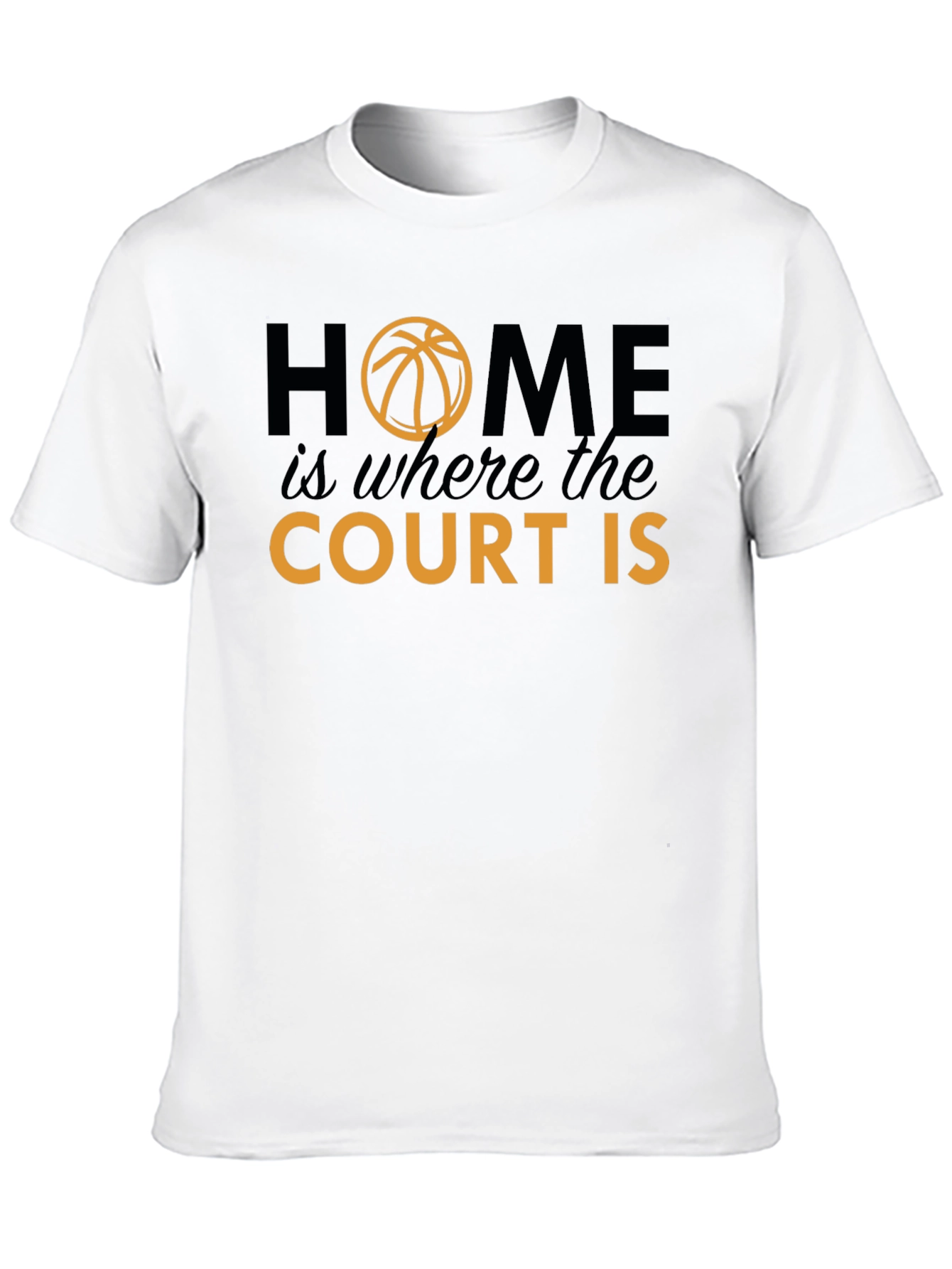 Black Home Is Where The Court Is Graphic T-Shirt view 10