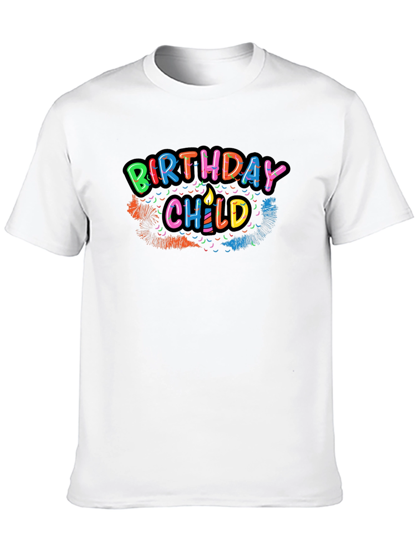 Black Birthday Child Graphic Tee - Black Cotton Shirt view 10