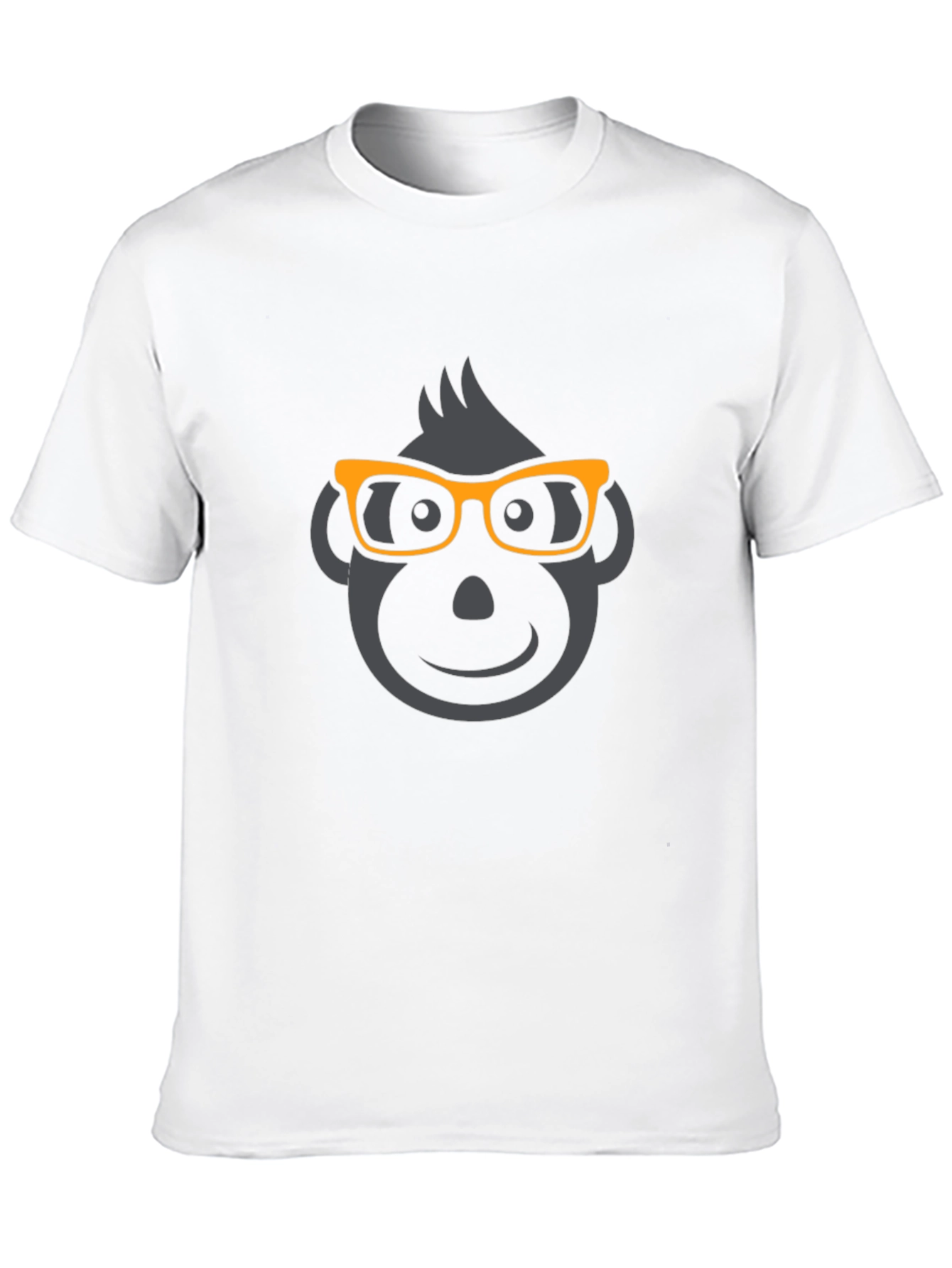 Black Geek Monkey Graphic Tee - Black Cotton Blend T-Shirt view 10