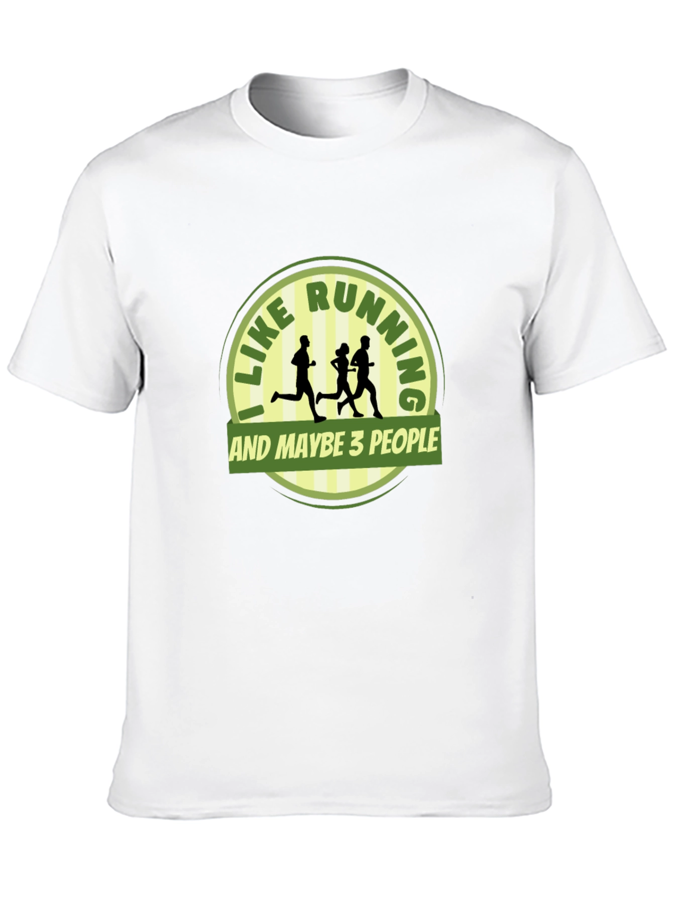 Black Funny Running T-Shirt - I Like Running & Maybe 3 People view 10
