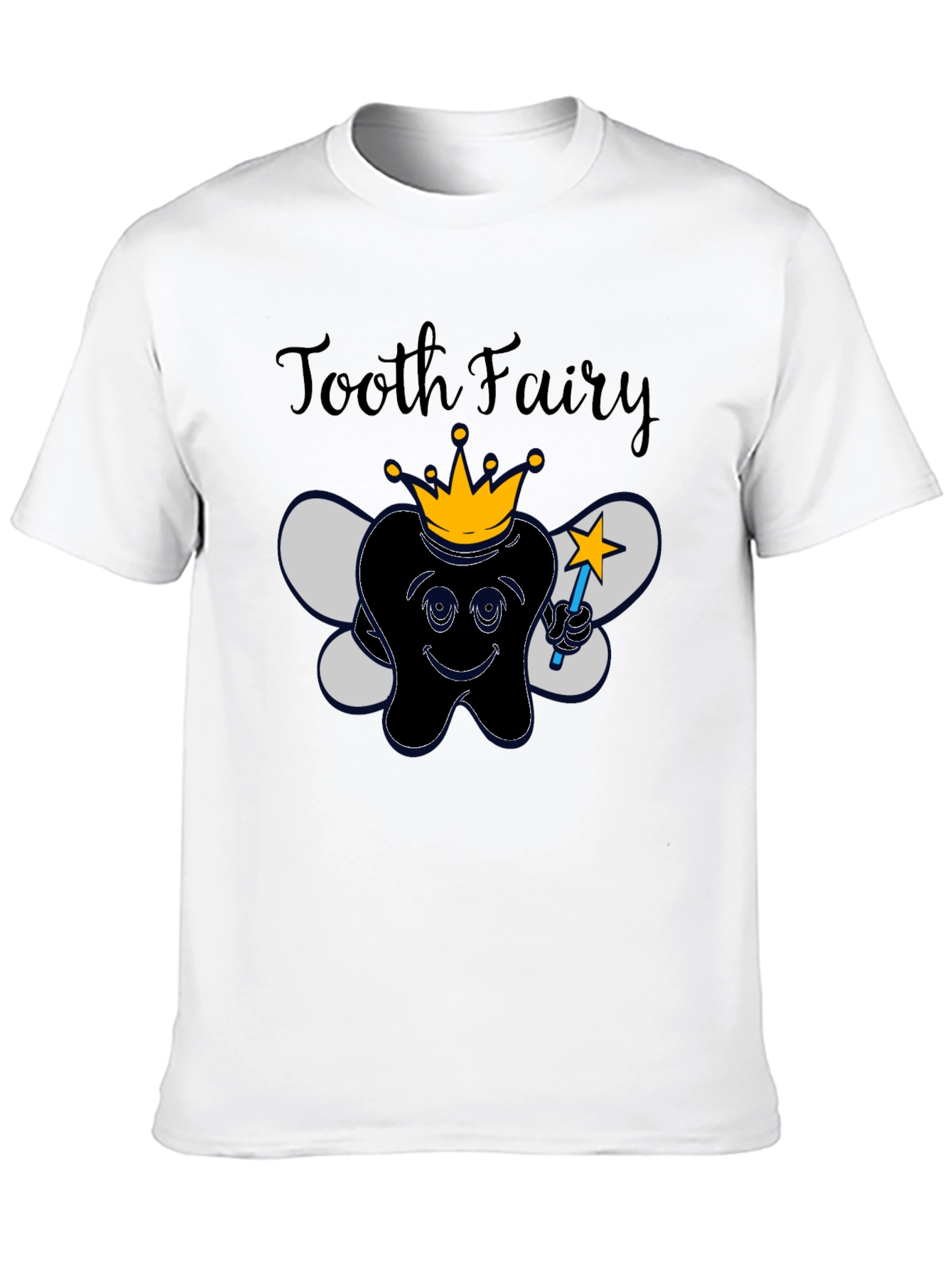 Black Tooth Fairy Graphic Tee - Black Novelty T-Shirt view 10