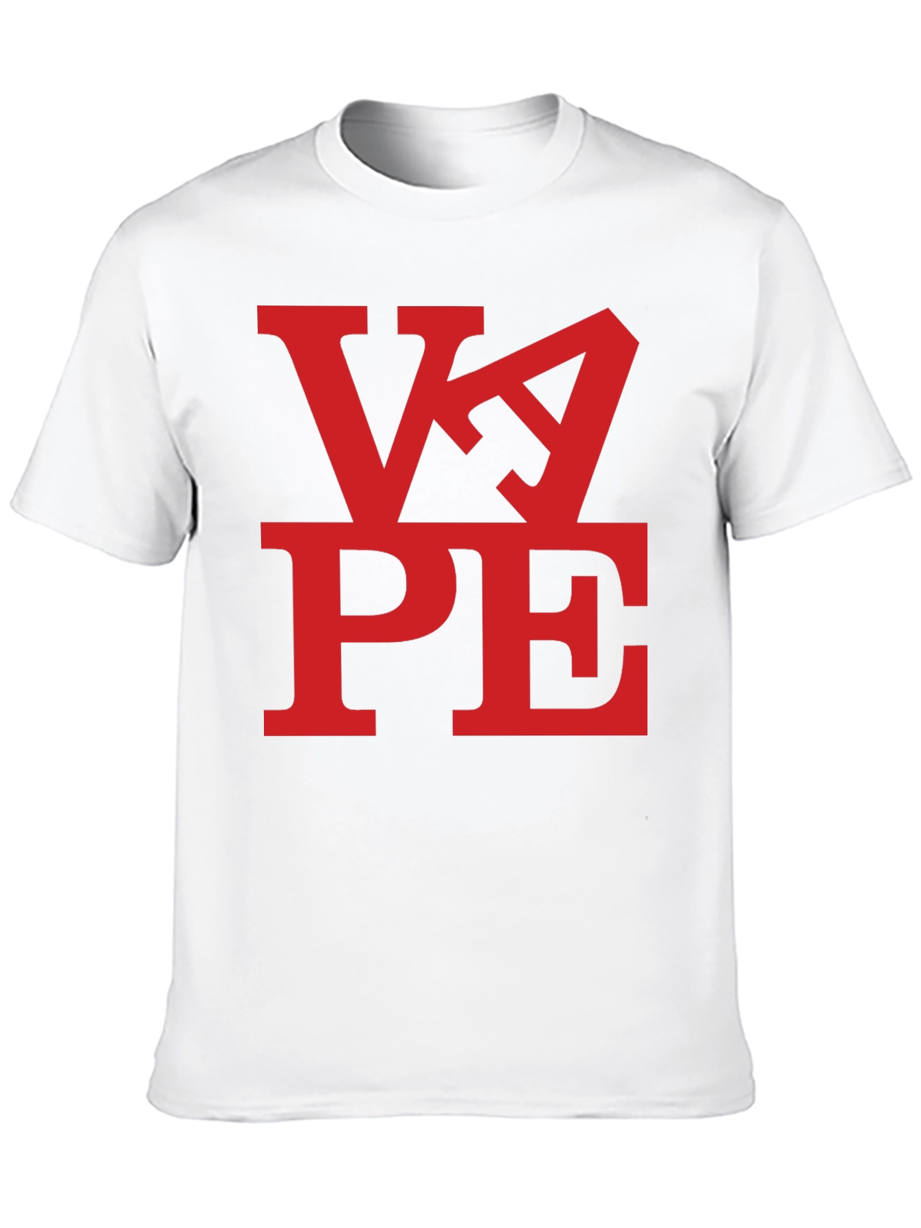 Black VAPE Red Graphic Print Black T-Shirt view 10