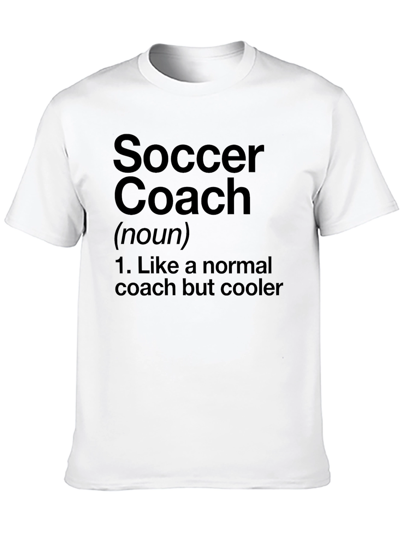 Black Soccer Coach Definition T-Shirt - Cool Coach Tee view 10