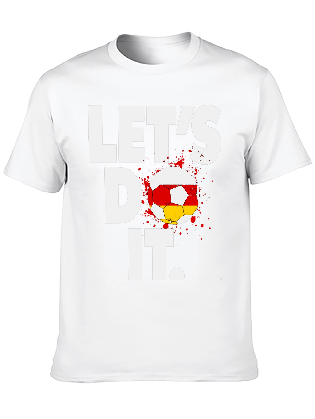 Black Let's Do It Soccer T-Shirt - Black Cotton Tee view 10