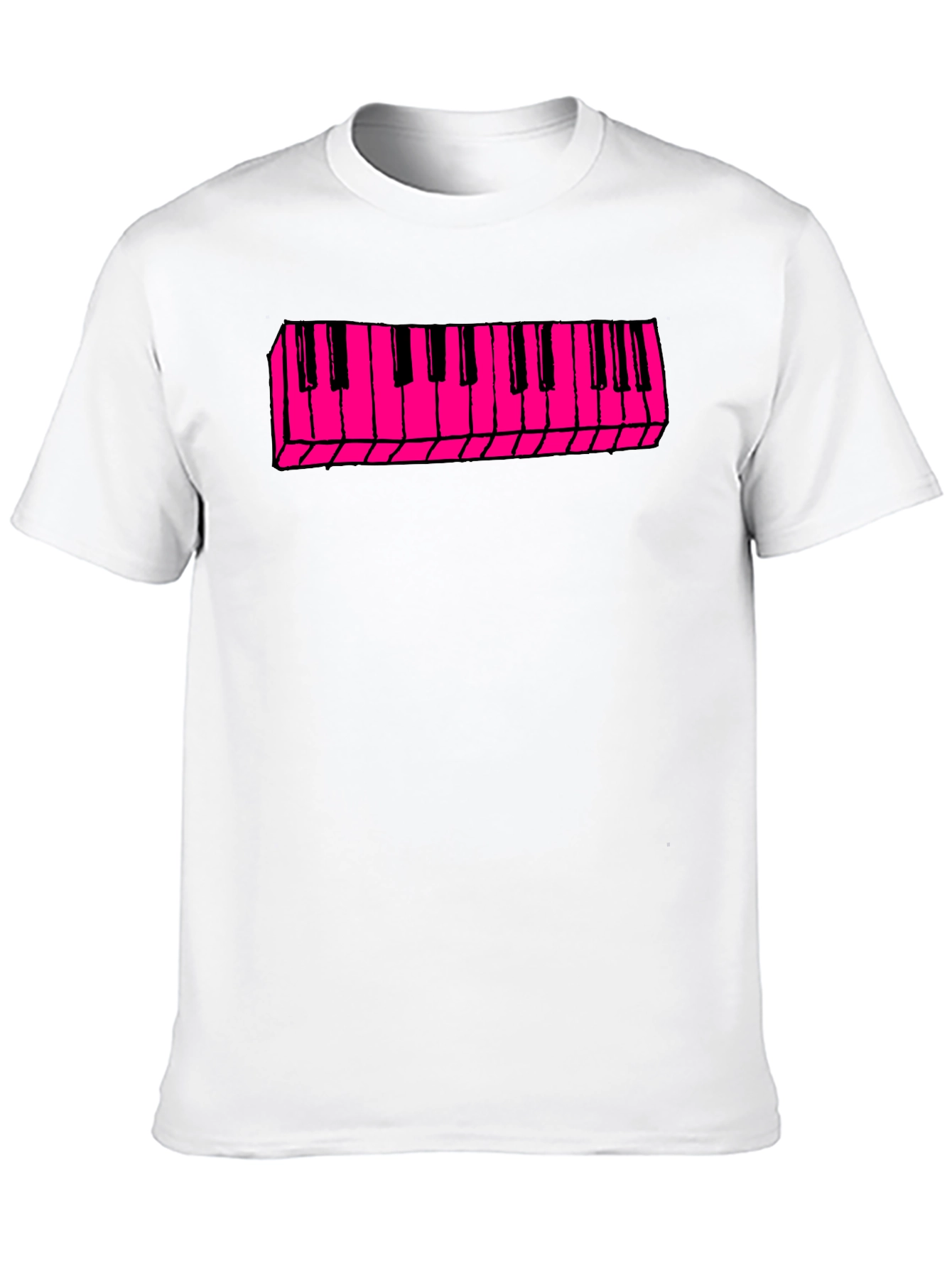 Black Keyboard T-Shirt - Retro Style view 10