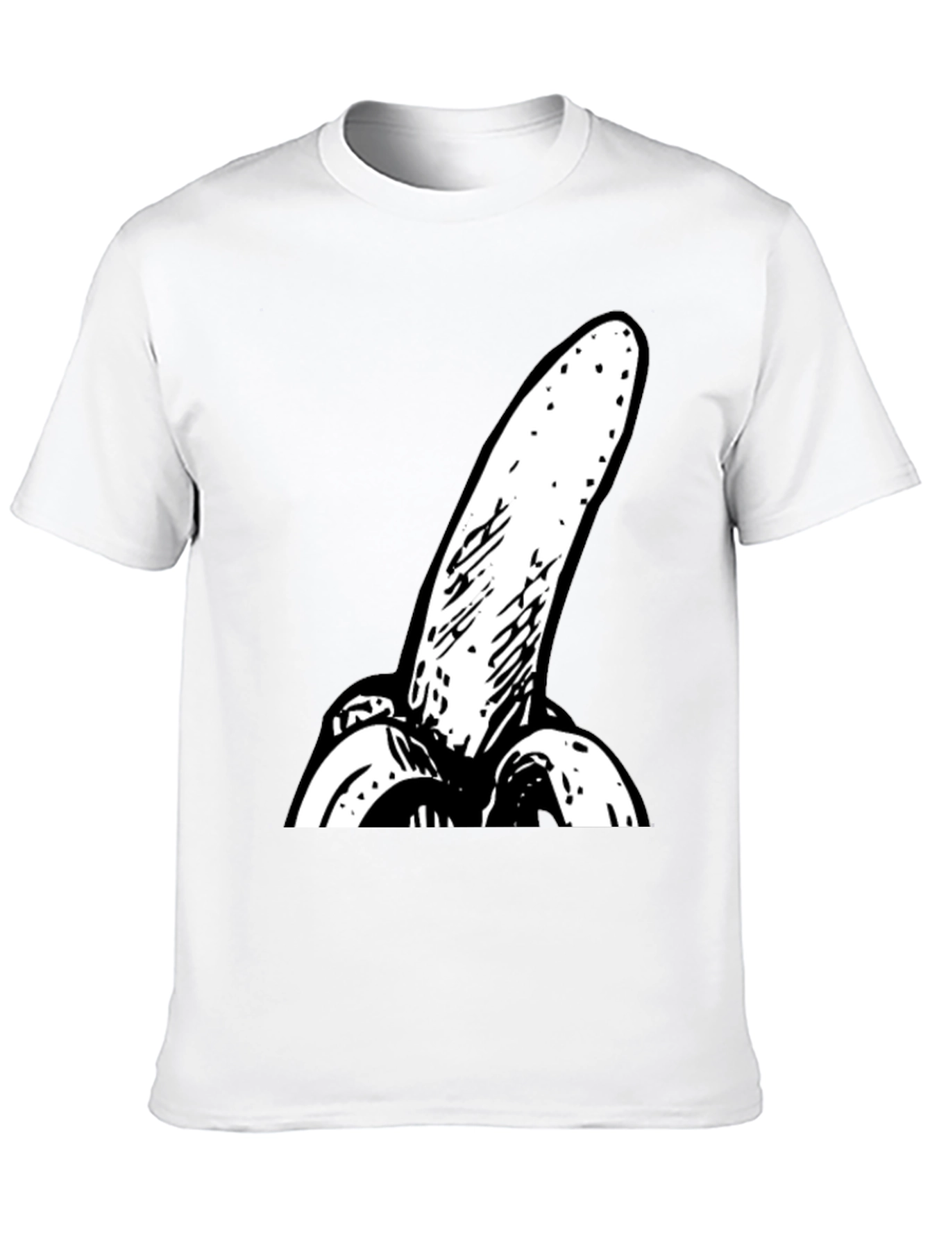 Black Novelty Banana Graphic Black T-Shirt view 10