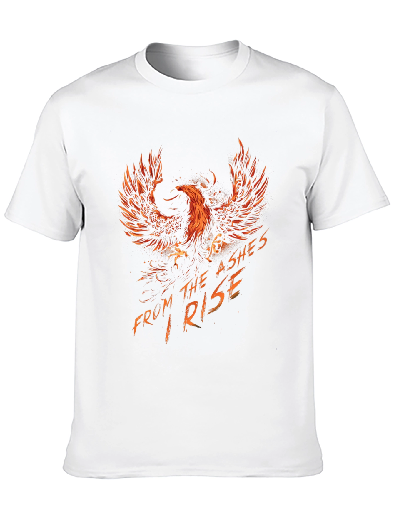 Black Phoenix Rising Men's Graphic T-Shirt view 10