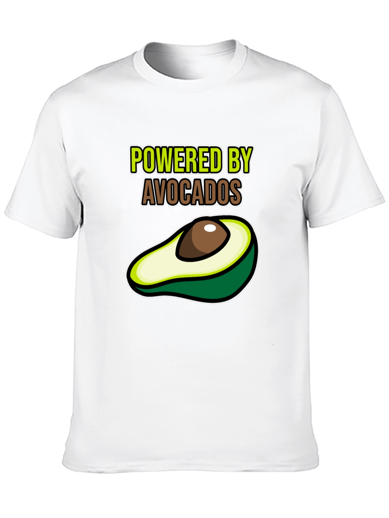 Black Powered by Avocados Graphic Tee view 10