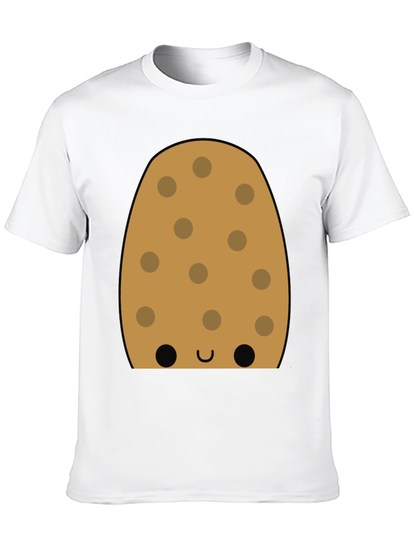 Black Cookie Character Graphic Tee - Fun Black T-Shirt view 10