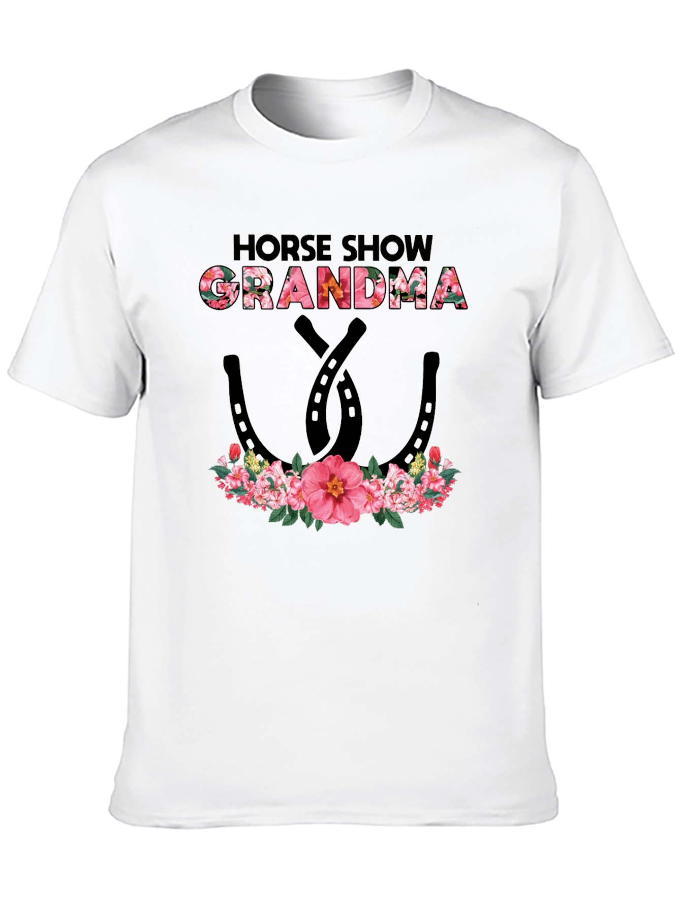 Black Horse Show Grandma Floral Graphic Tee view 10