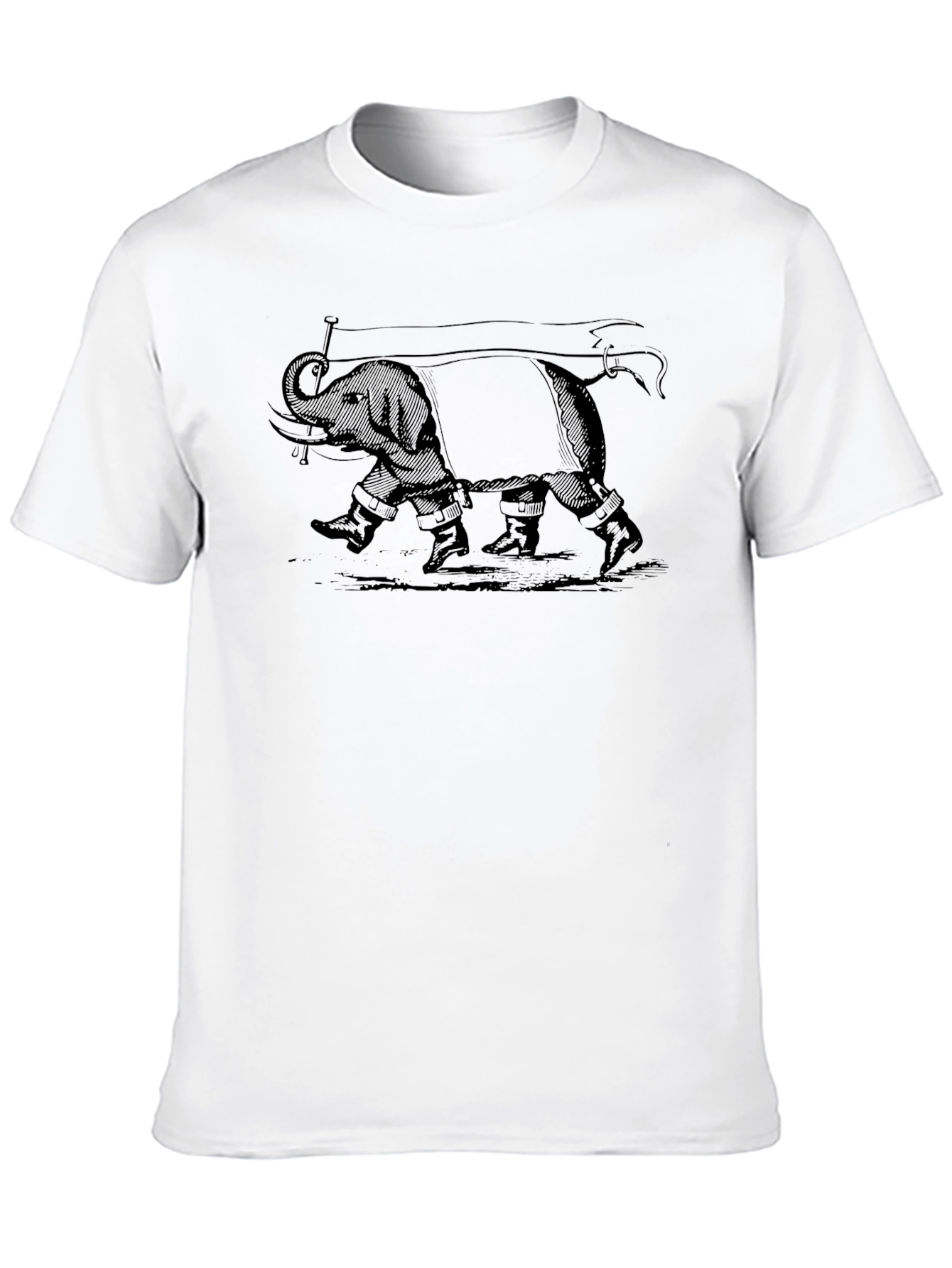 Black Elephant Graphic Print Tee view 10