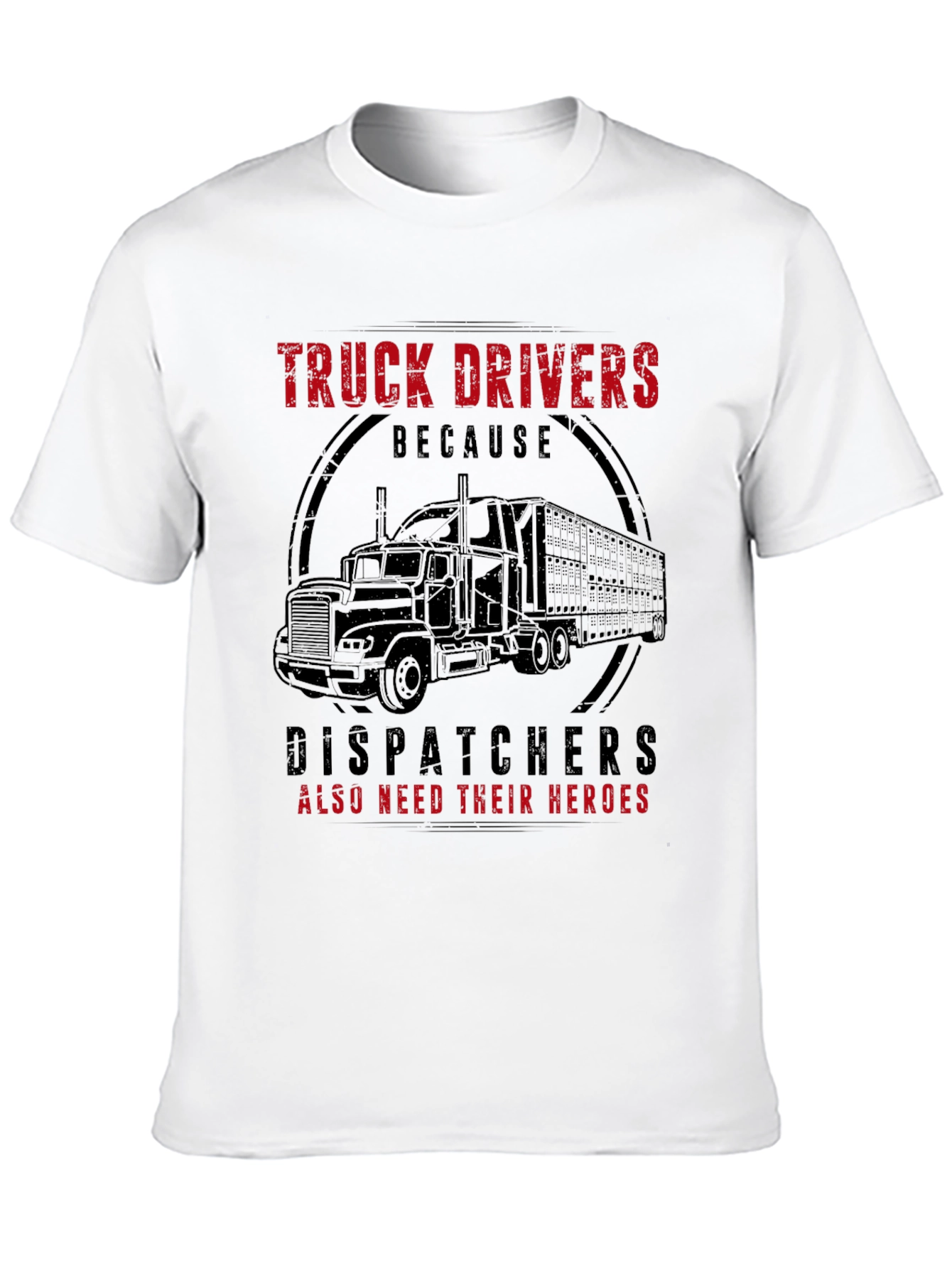 Black Truck Driver Hero Graphic Tee - Black view 10