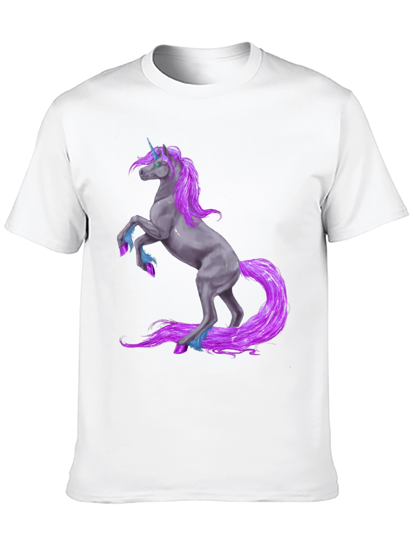 Black Unicorn Graphic Tee - Black Crew Neck view 10