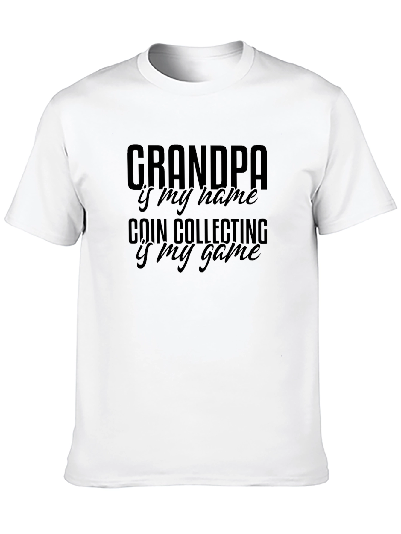 Black Grandpa Coin Collecting T-Shirt view 10
