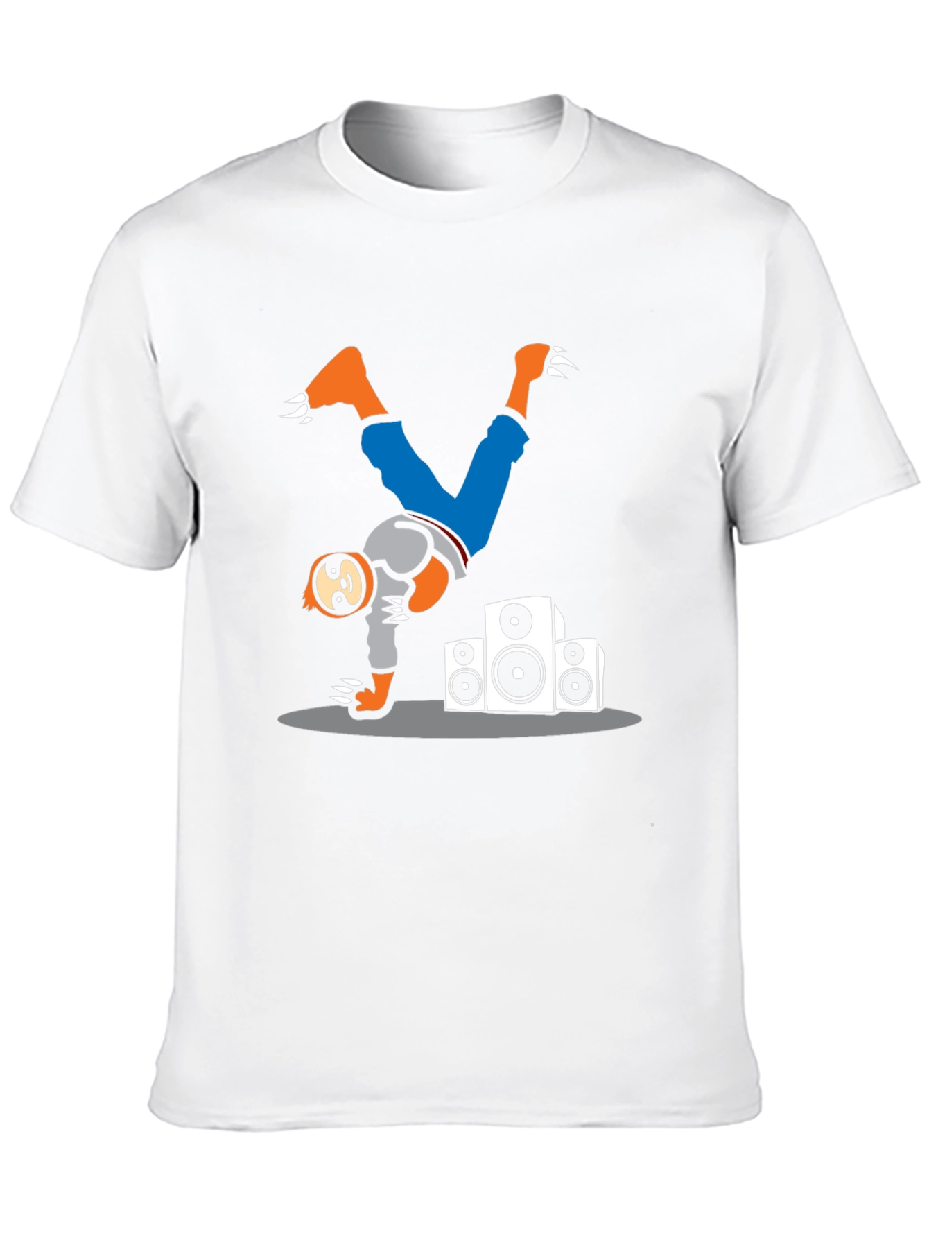 Black DJ Sloth Graphic Tee - Black Cotton T-Shirt view 10