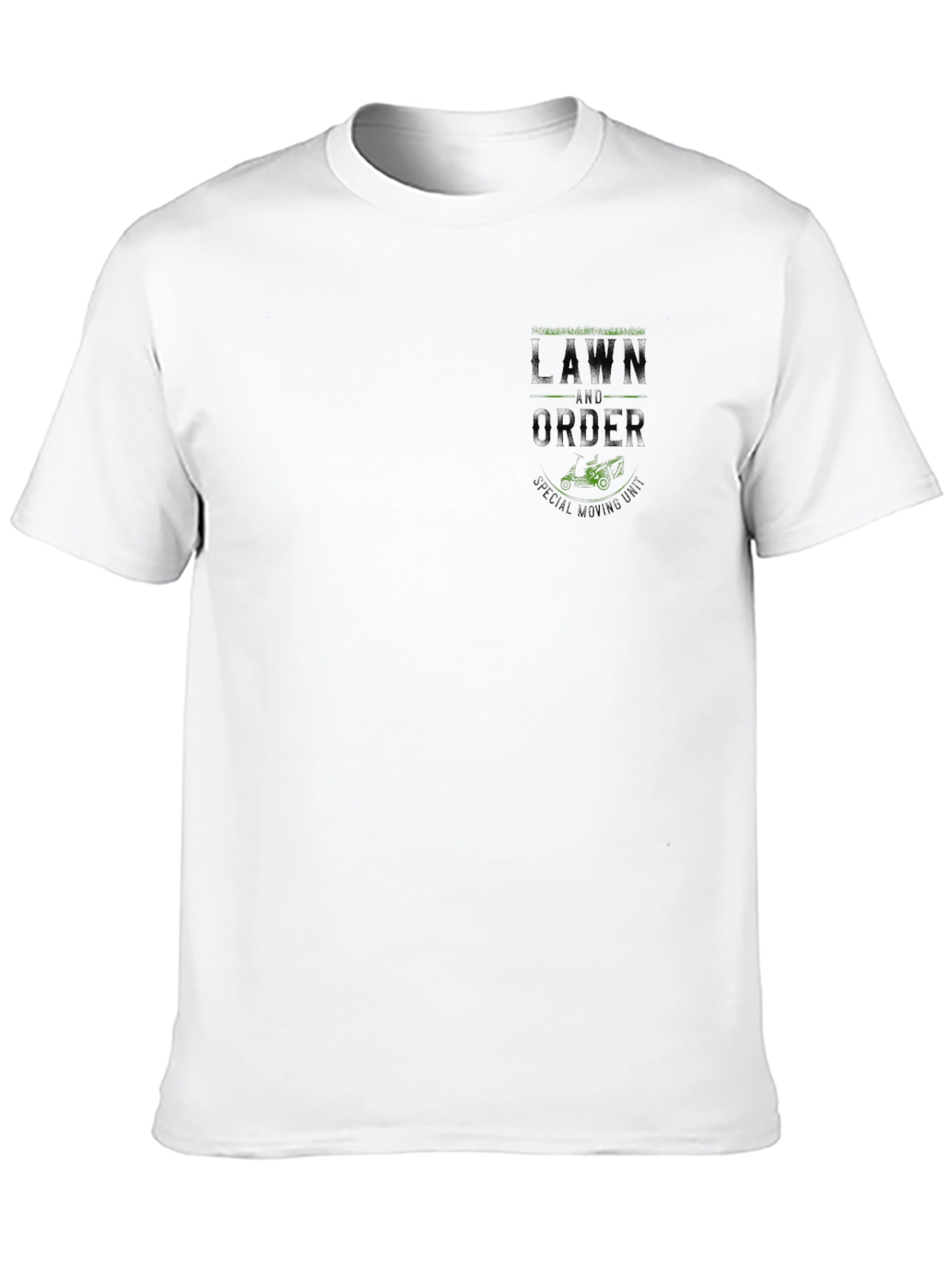 Black Lawn and Order T-Shirt - Special Mowing Unit view 10