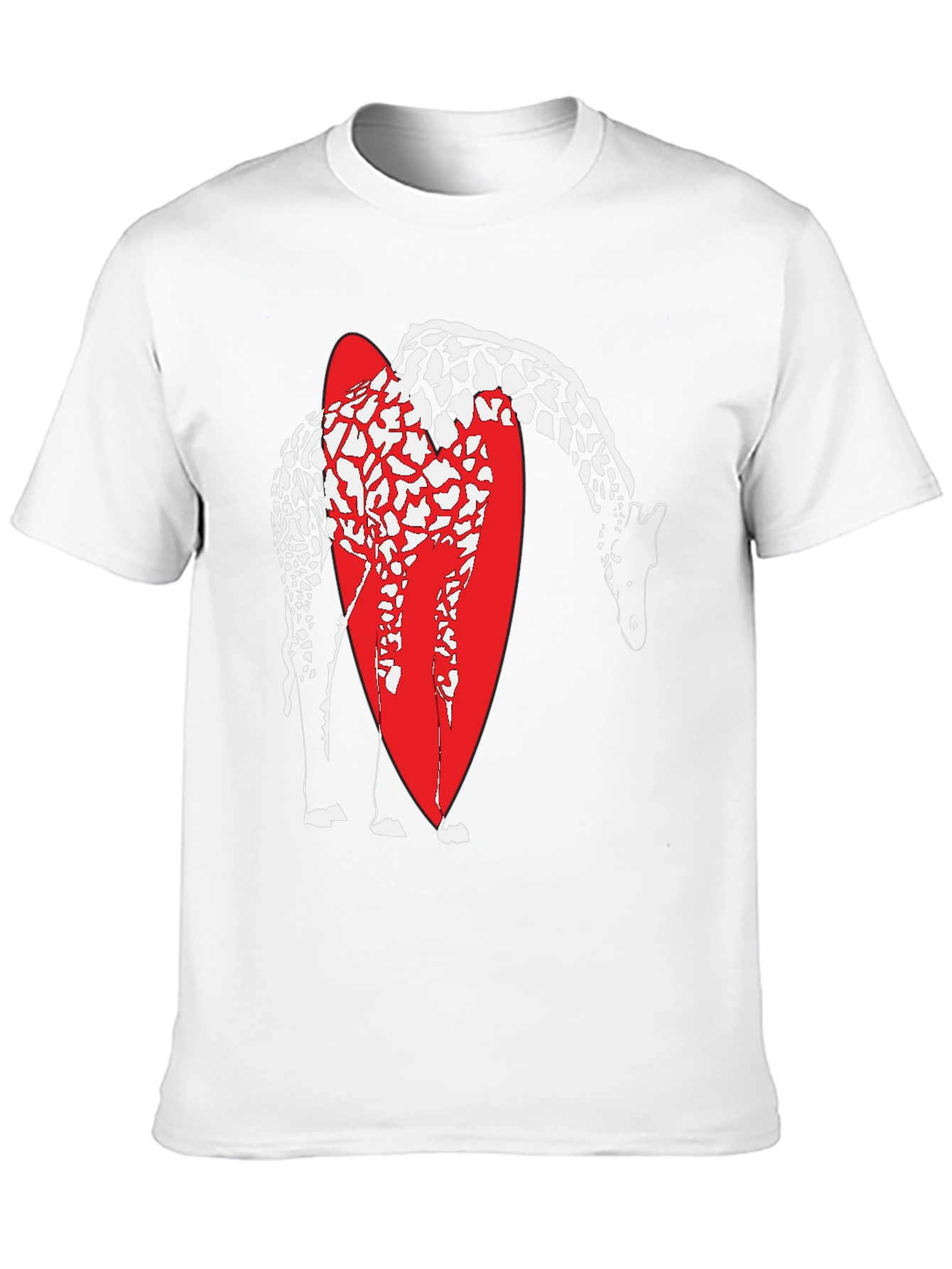 Black Giraffe Graphic Tee - Stylish Men's Black T-Shirt view 10