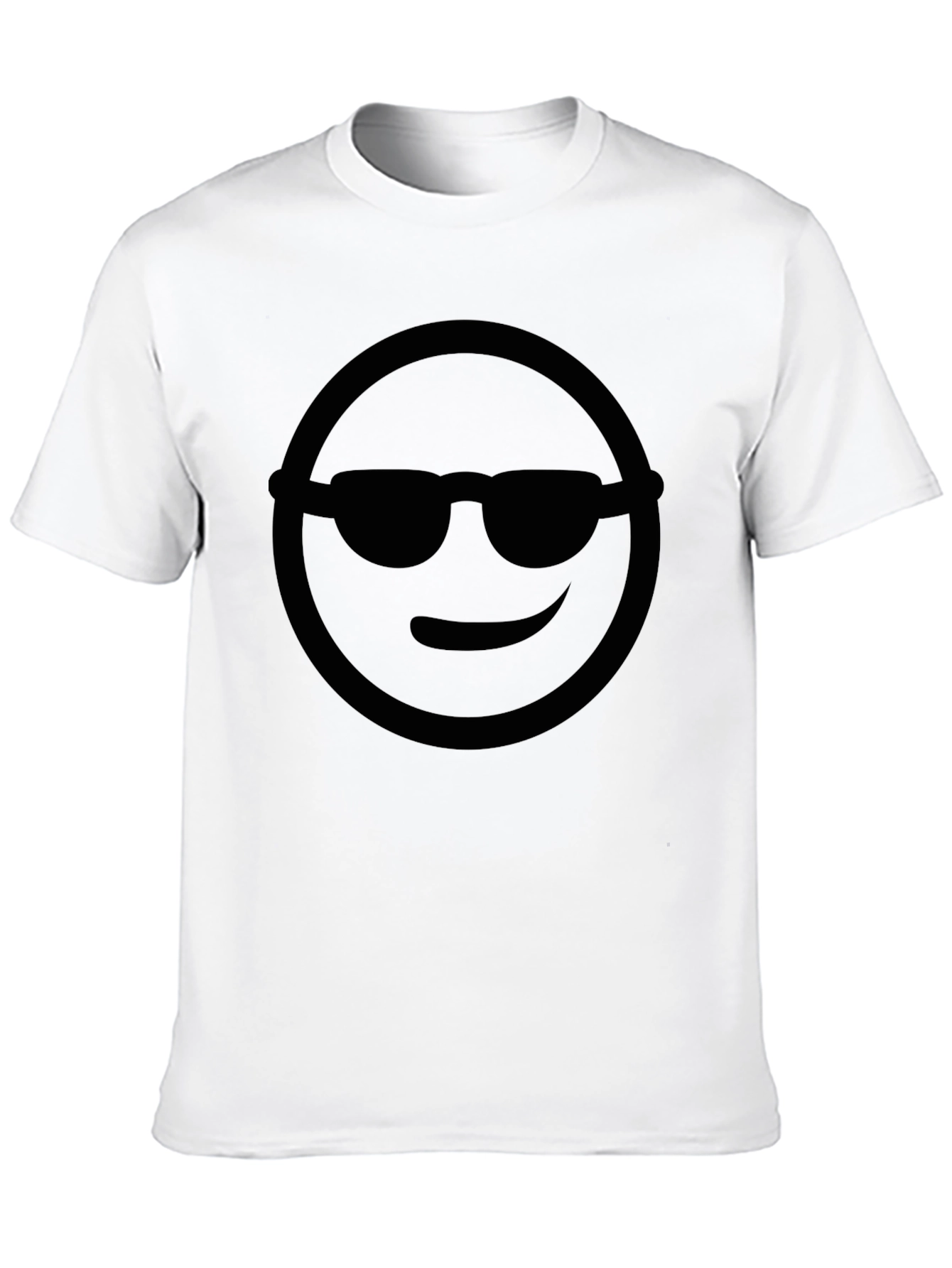 Black Cool Smiley Face T-Shirt view 10