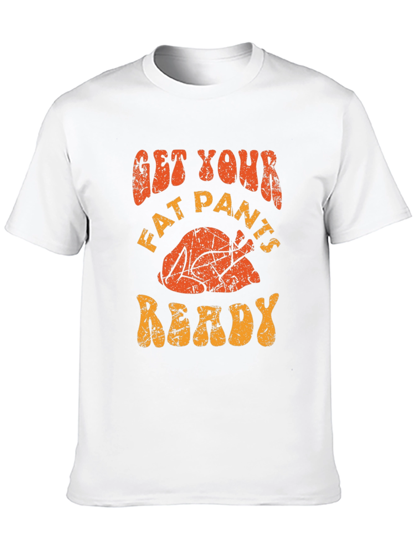 Black Get Your Fat Pants Ready Turkey T-Shirt view 10