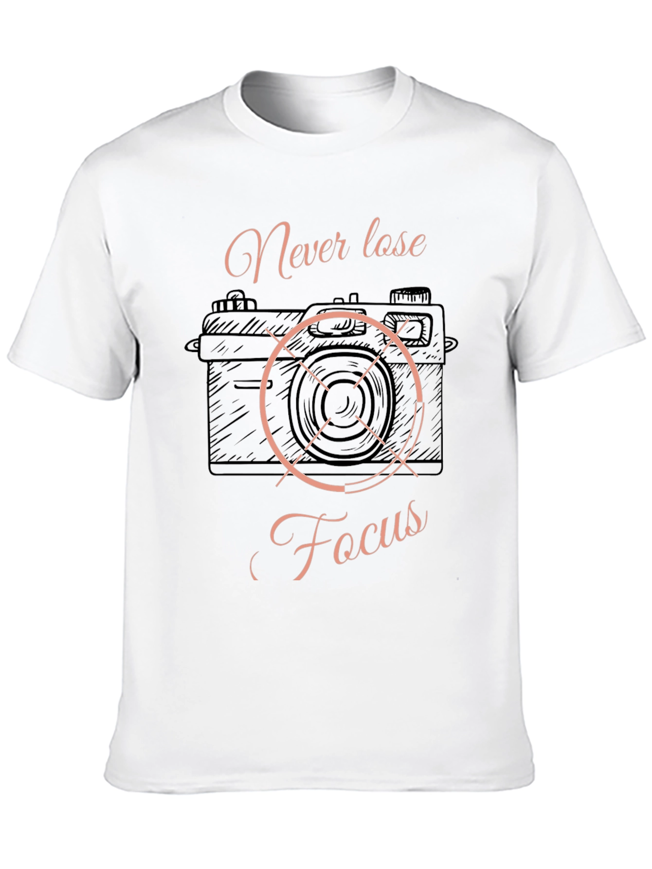 Black Never Lose Focus Graphic Tee view 10