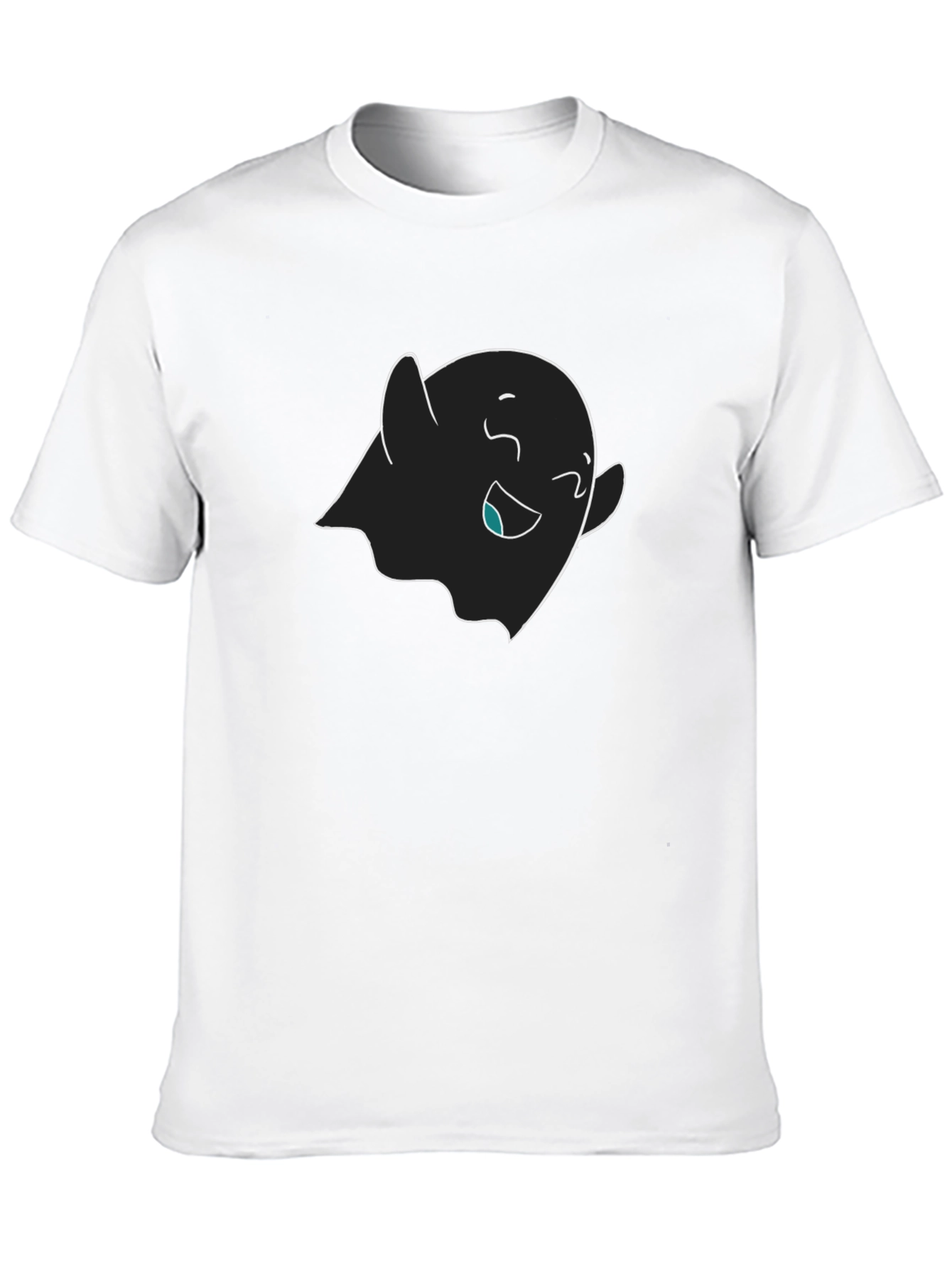 Black Cute Ghost Graphic Black T-Shirt view 10