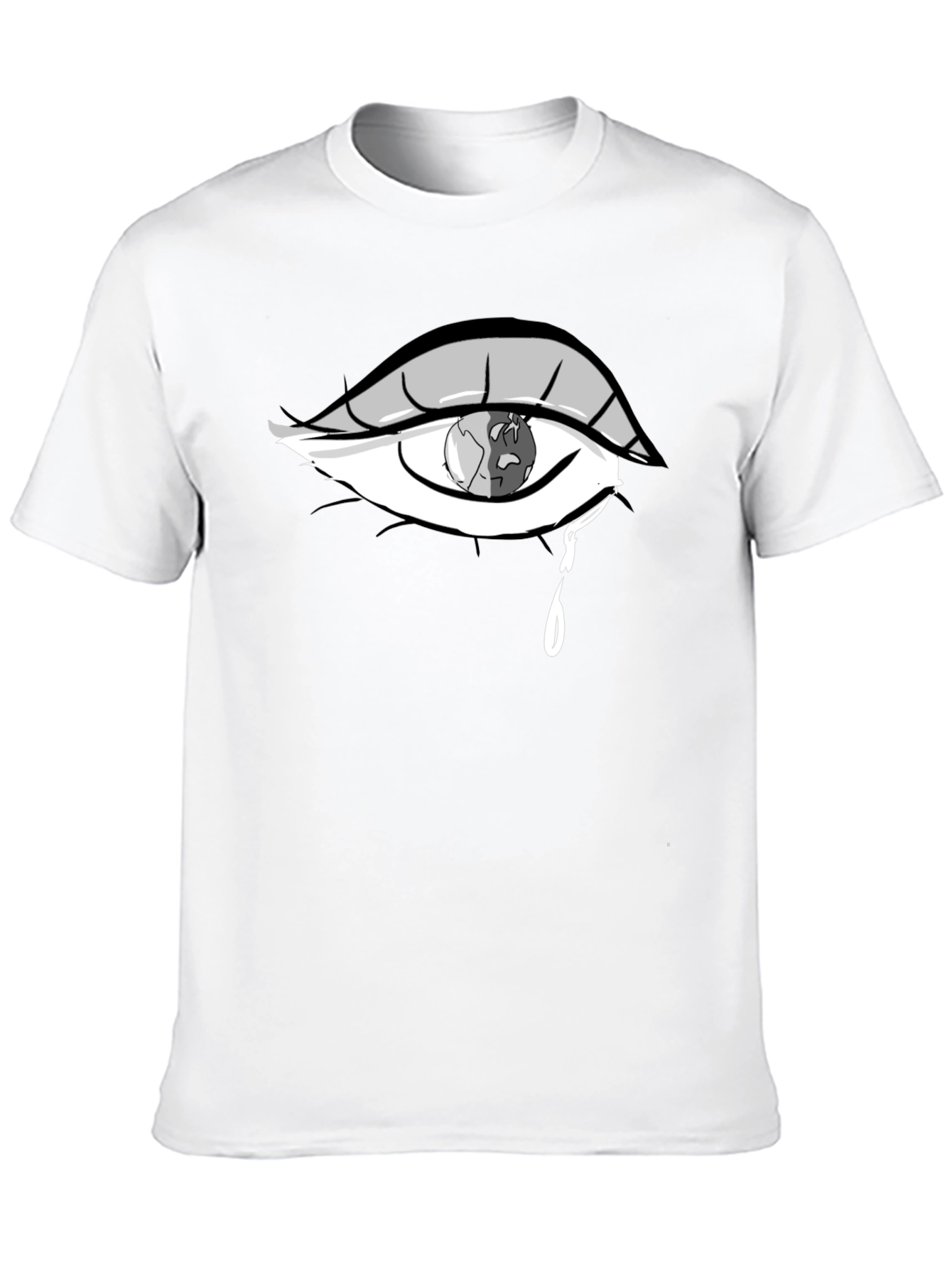 Black Eye Crying Earth T-Shirt view 10