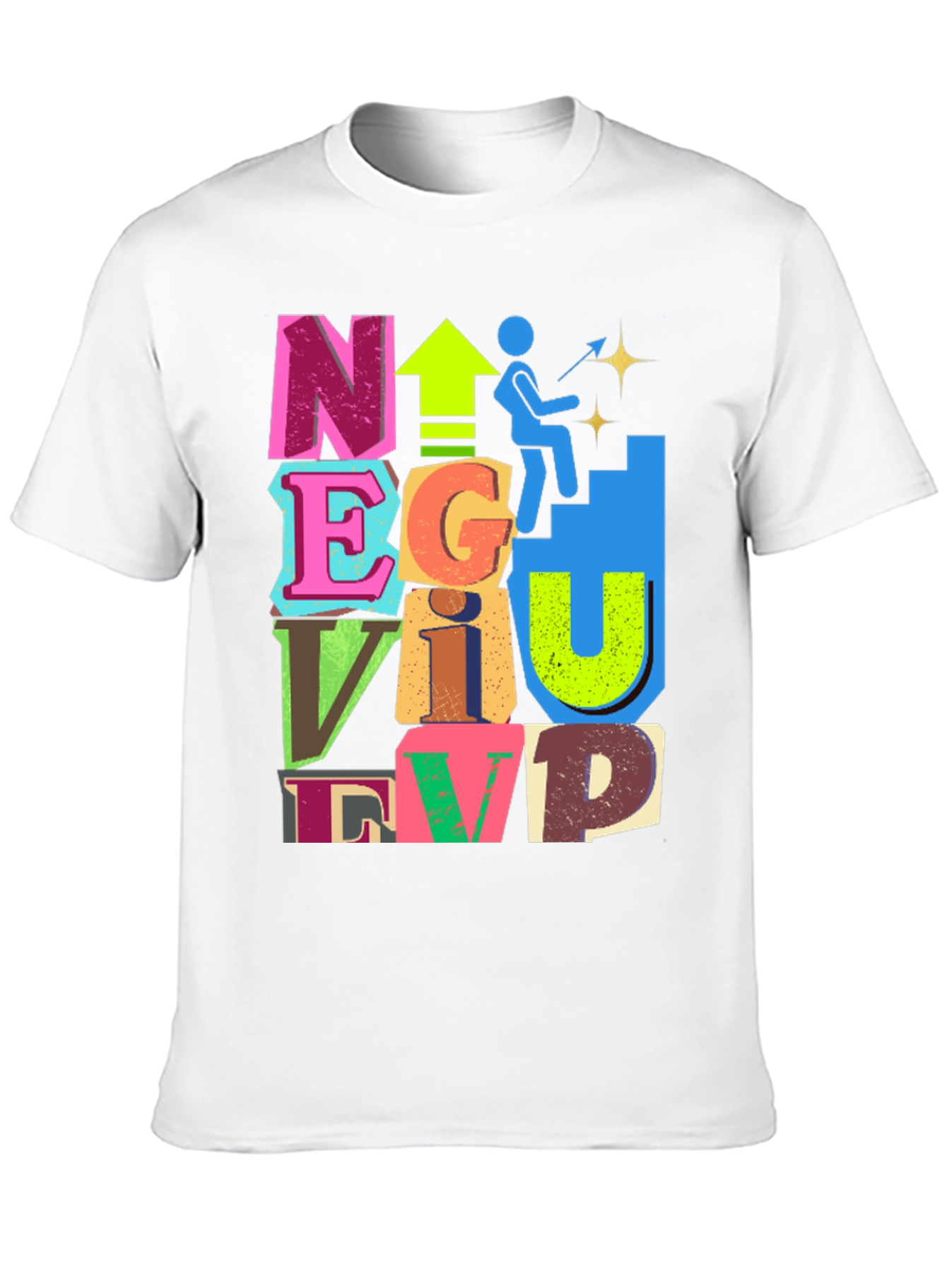 Black Motivational Graphic Tee - Climb to the Top! view 10