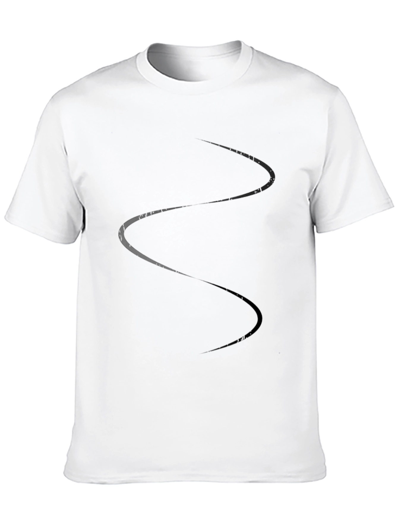 Black Men's Black Graphic Print Tee view 10