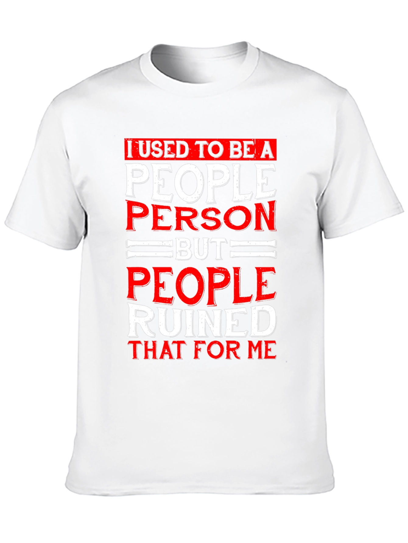 Black I Used To Be A People Person Graphic T-Shirt view 10