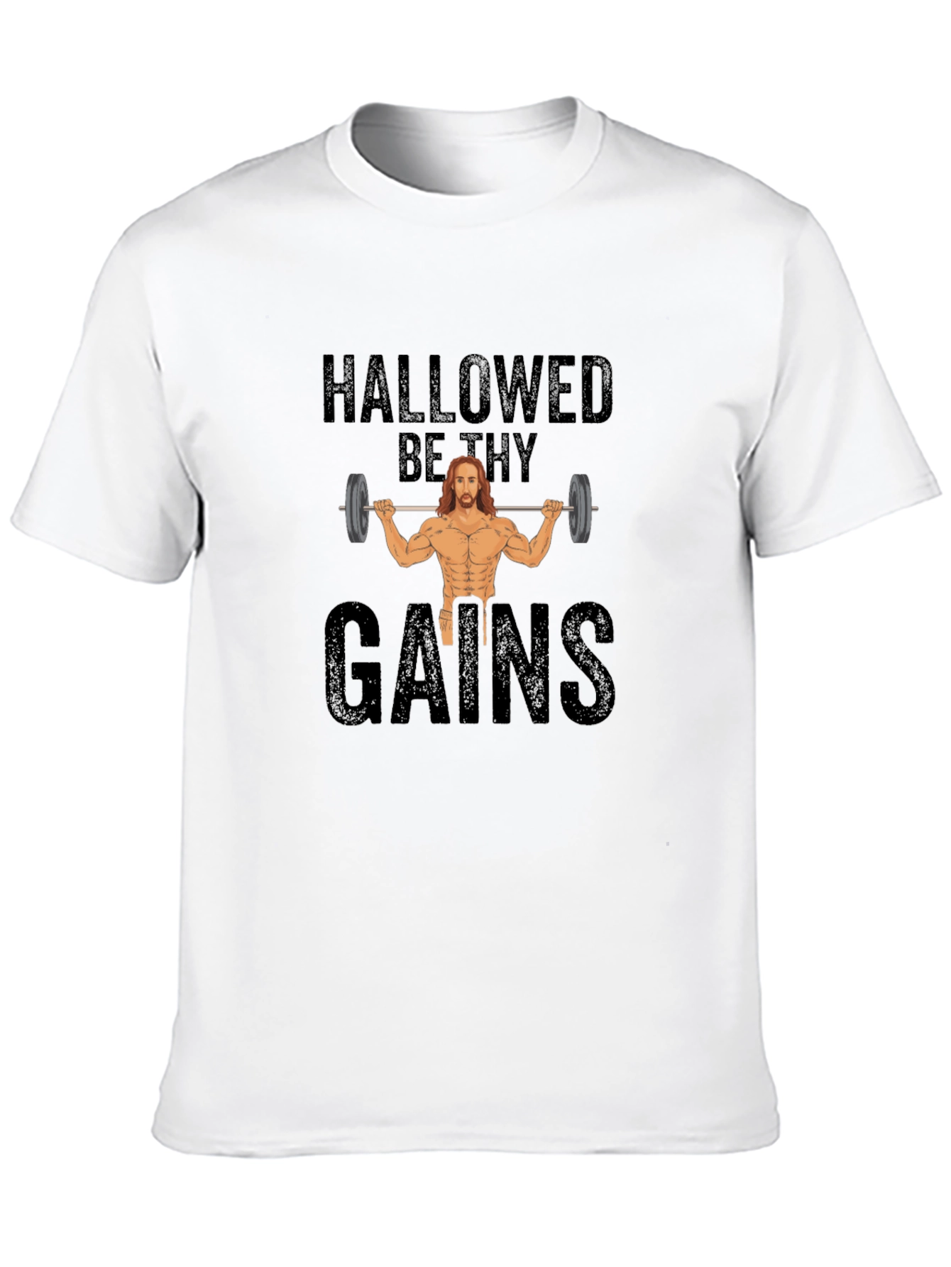 Black Hallowed Be Thy Gains T-Shirt view 10